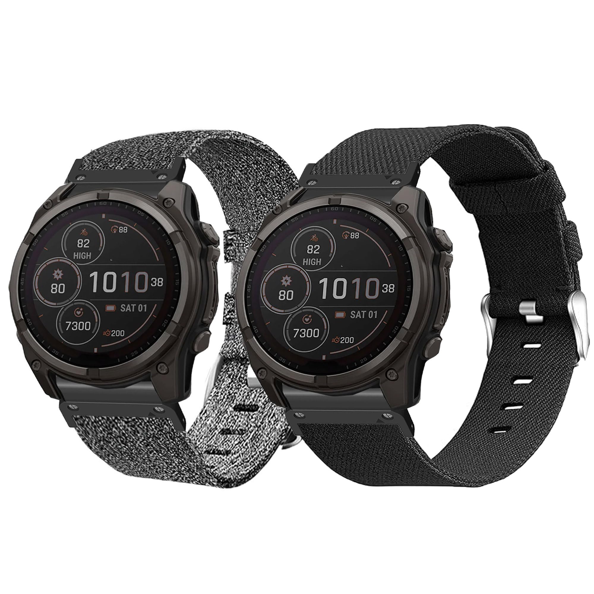 Blueshaweu 20MM 22MM 26MM QuickFit Armband Kompatibel mit Garmin Fenix 8,  Nylon Strick Replacement Uhrenarmband Kompatibel für Garmin Fenix 43mm