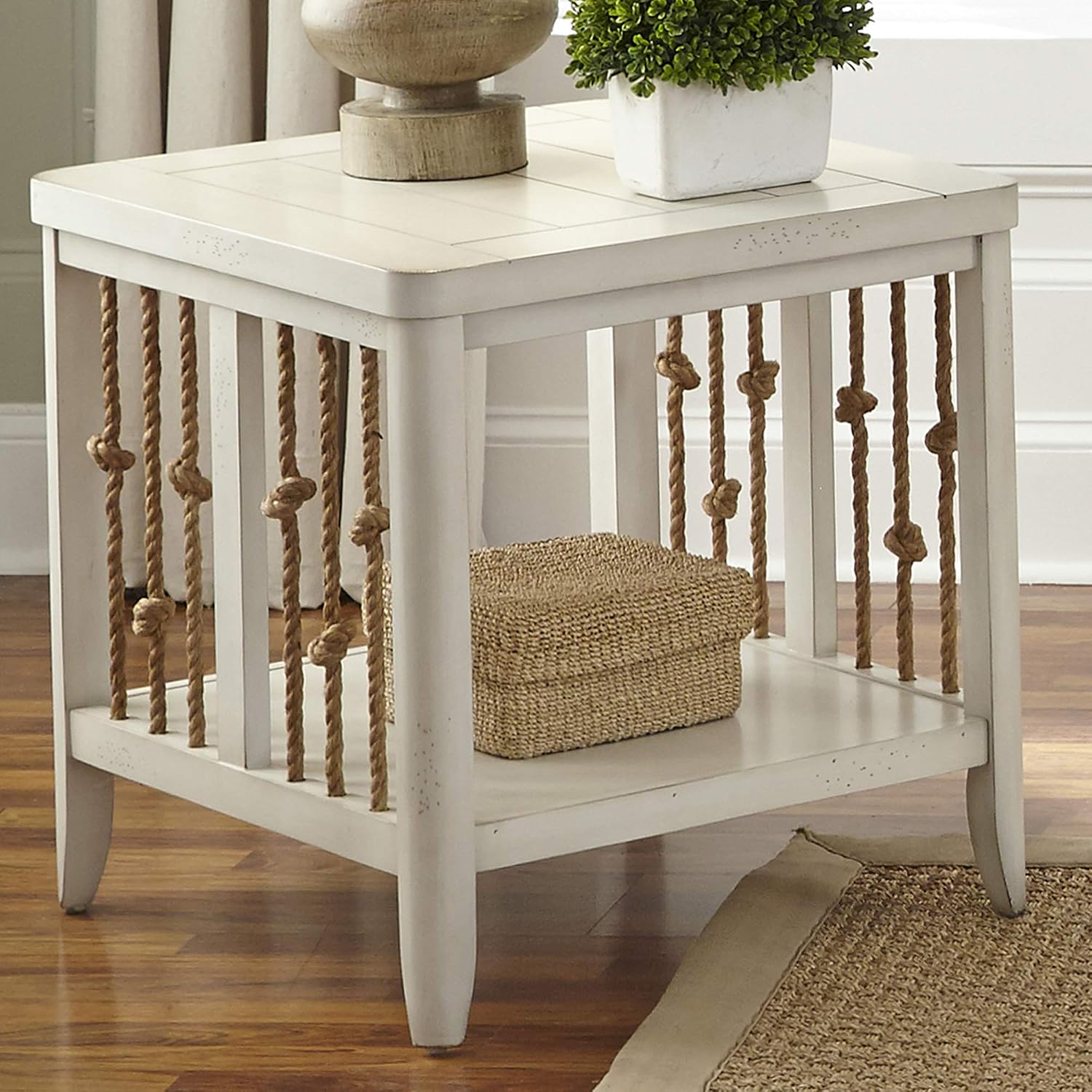 Liberty Furniture Industries Dockside II 3 Piece Set (1-Cocktail 2-End Tables), W48 x D28 x H19, White
