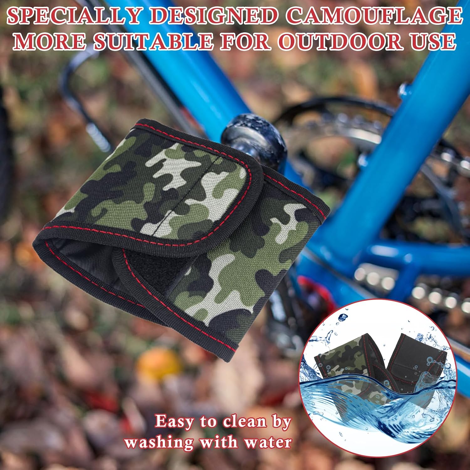 2 Pack Bike Pedal Covers, 3.5mm Thick Neoprene, Suitable for 4 Inch and Larger Pedal Sleeves Cushion Case for Bicycle Pedals Safety Protection, Against Damage or Scratch When in Storage and Transit