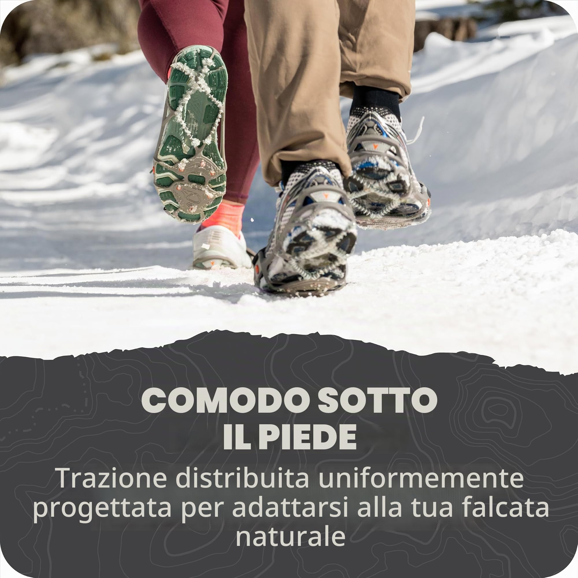 Yaktrax Run Traction Cleats - Ramponi in acciaio e bobine per grip a 360° su neve e ghiaccio, cinghie riflettenti, testato fino a -41 °C, ideale per la corsa invernale