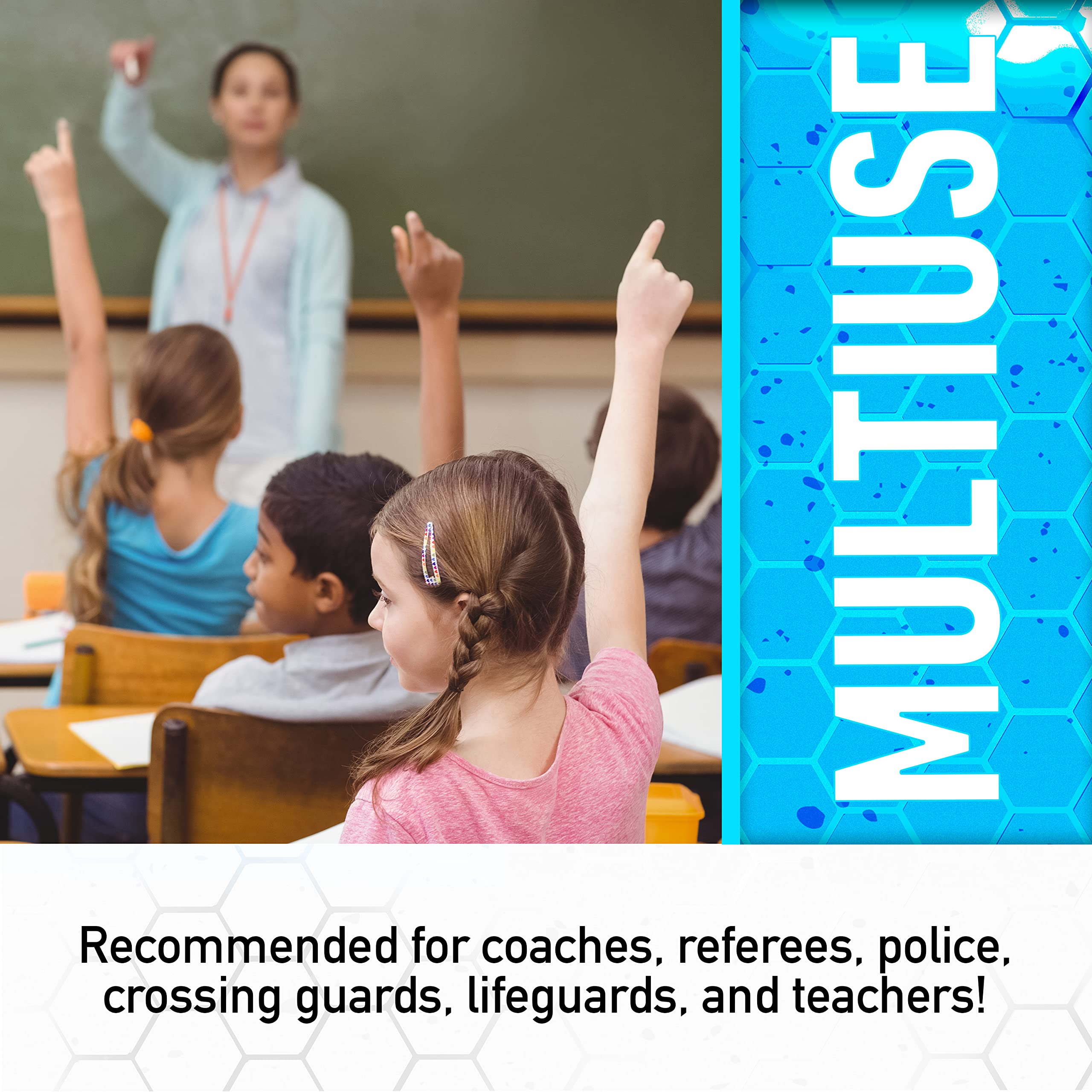 Franklin Sports All-Sport Metal Whistle with Lip Guard - Image 5