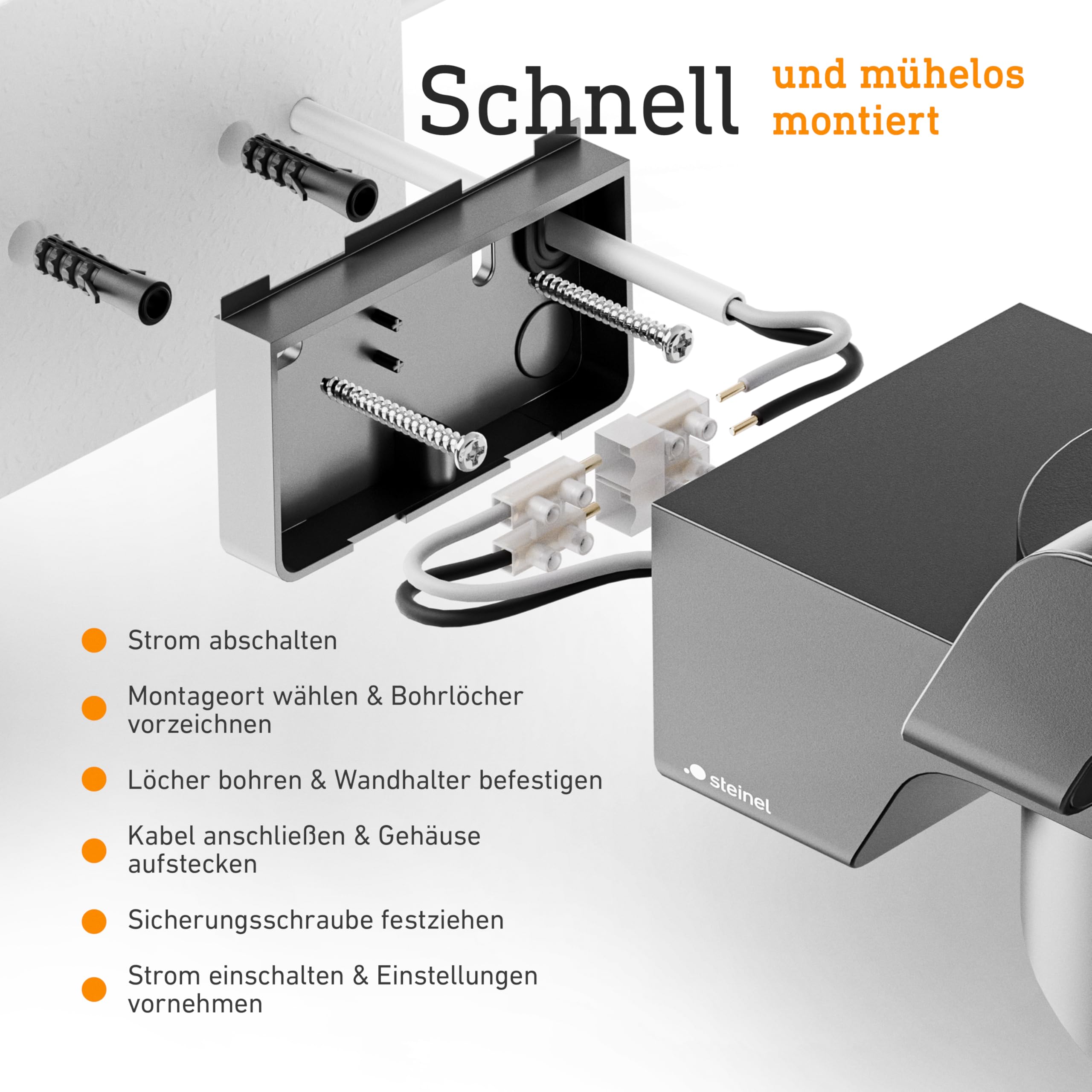 Steinel LED Strahler XLED PRO Expanse SC Anthrazit, 240°/12 m Bewegungsmelder, smartes Panorama Flutlicht, LED Panel voll schwenkbar, 3000K, IP54