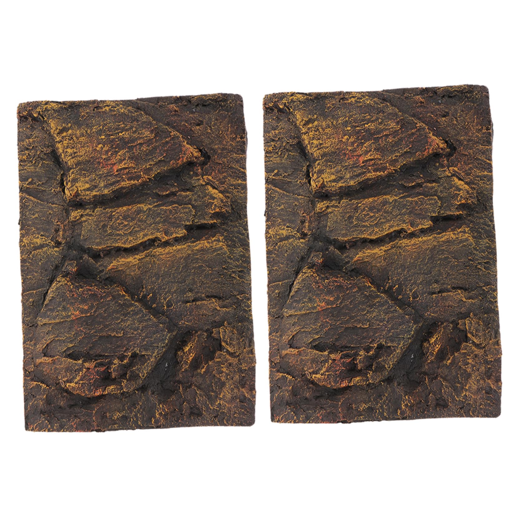 SHINEOFI Tablero de Fondo para Acuario PU 3D 2piezas Decoración | Terrario y Tanque de Tortugas, Escena Decorativa, Acabado Fresco y Chic