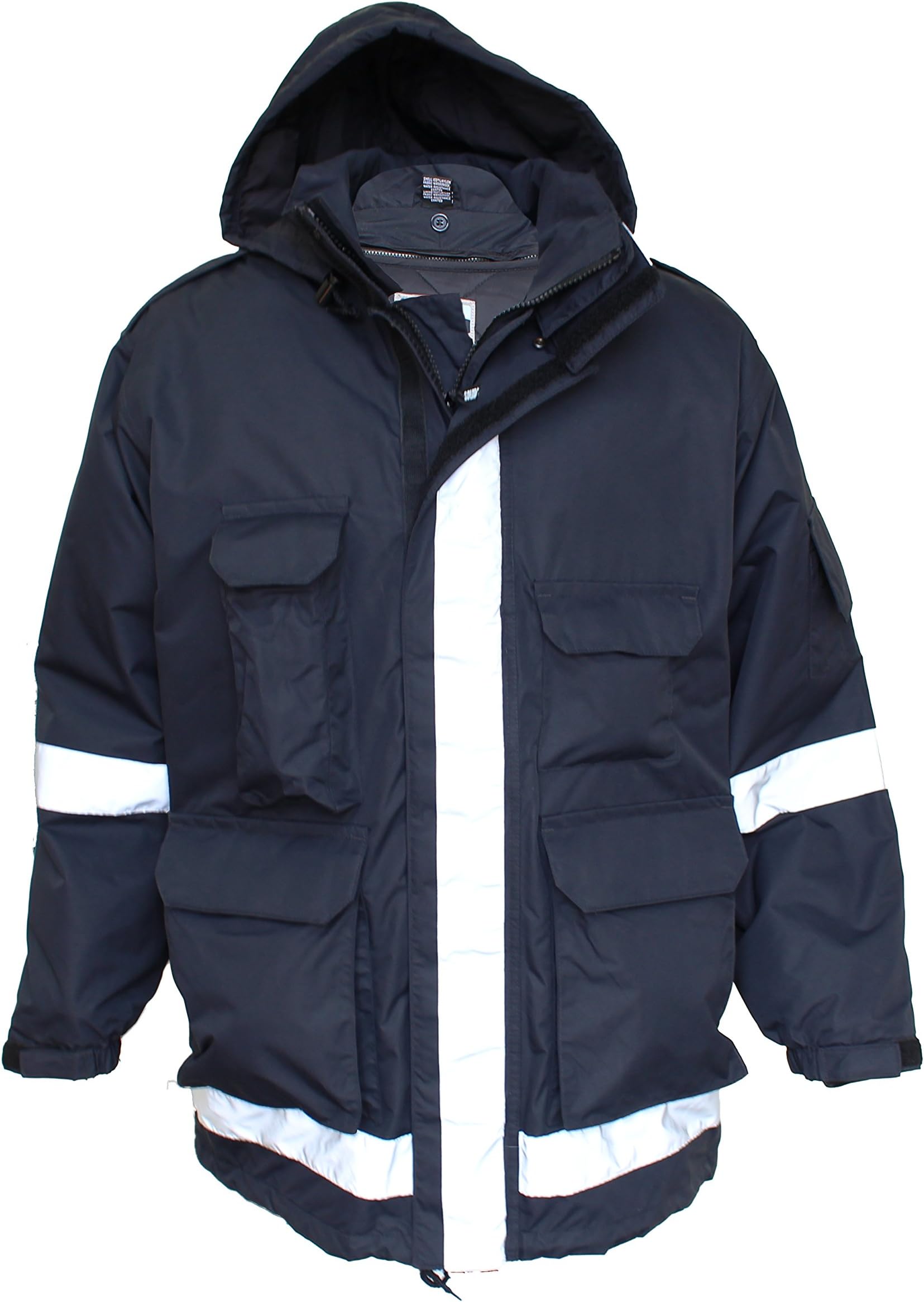 Solar 1 Clothing EMO1 EMS Jacket with Bloodborne Pathogen Protection, Navy, XXXL