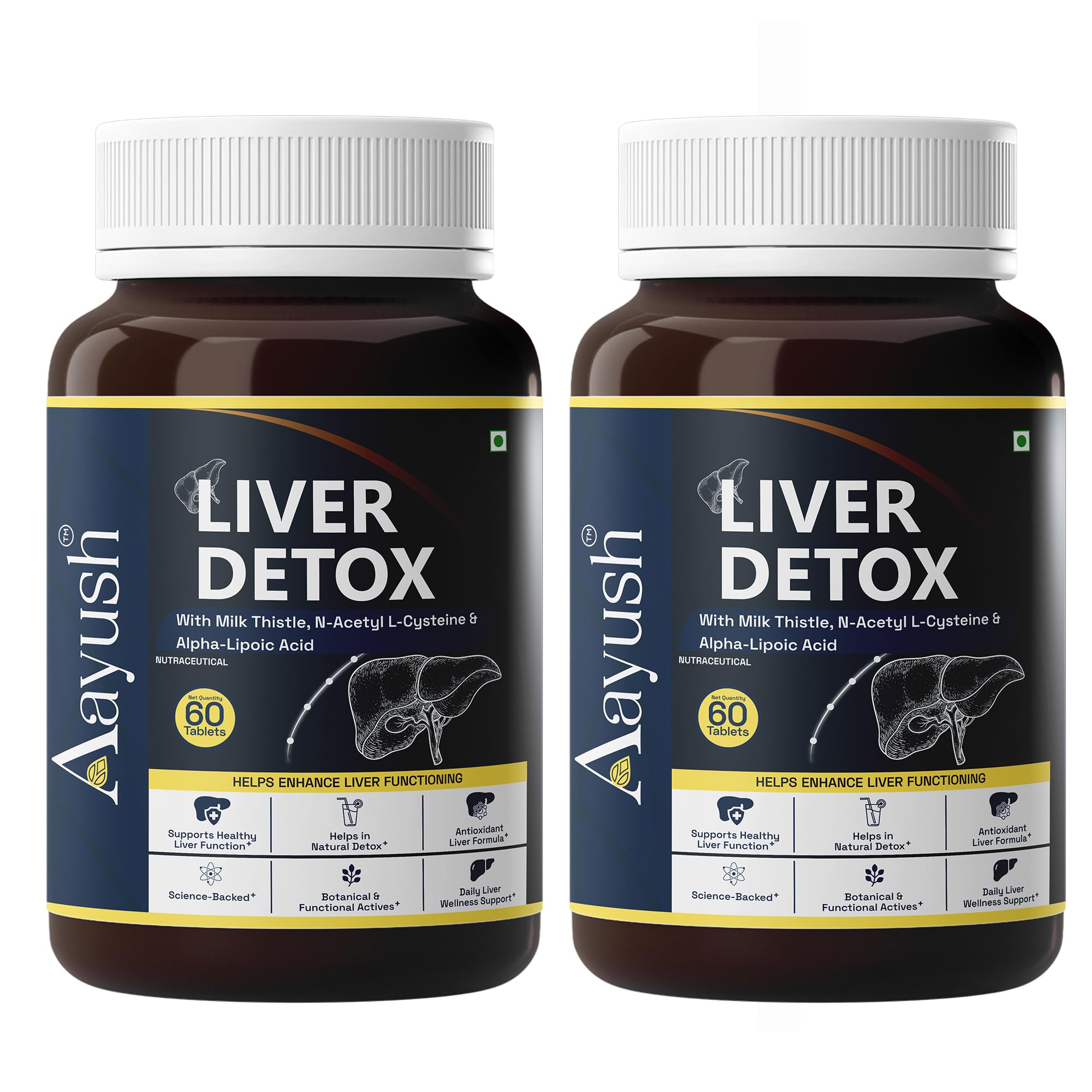 acetyl l carnitine liver detox Aayush Wellness Support Tablets with Milk Thistle, Alpha Lipoic Acid, Turmeric, L-Glutamine & L-Carnitine | Liver & Cleanse | Supports Cellular Repair & Antioxidants mary and may