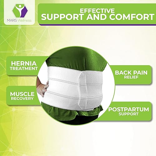 Miniatura 5 de Mars Wellness Carpeta abdominal bariátrica de tamaño grande 12 pulgadas 4 seccionespanel carpeta bariátrica soporte abdominal para hombres o mujeres