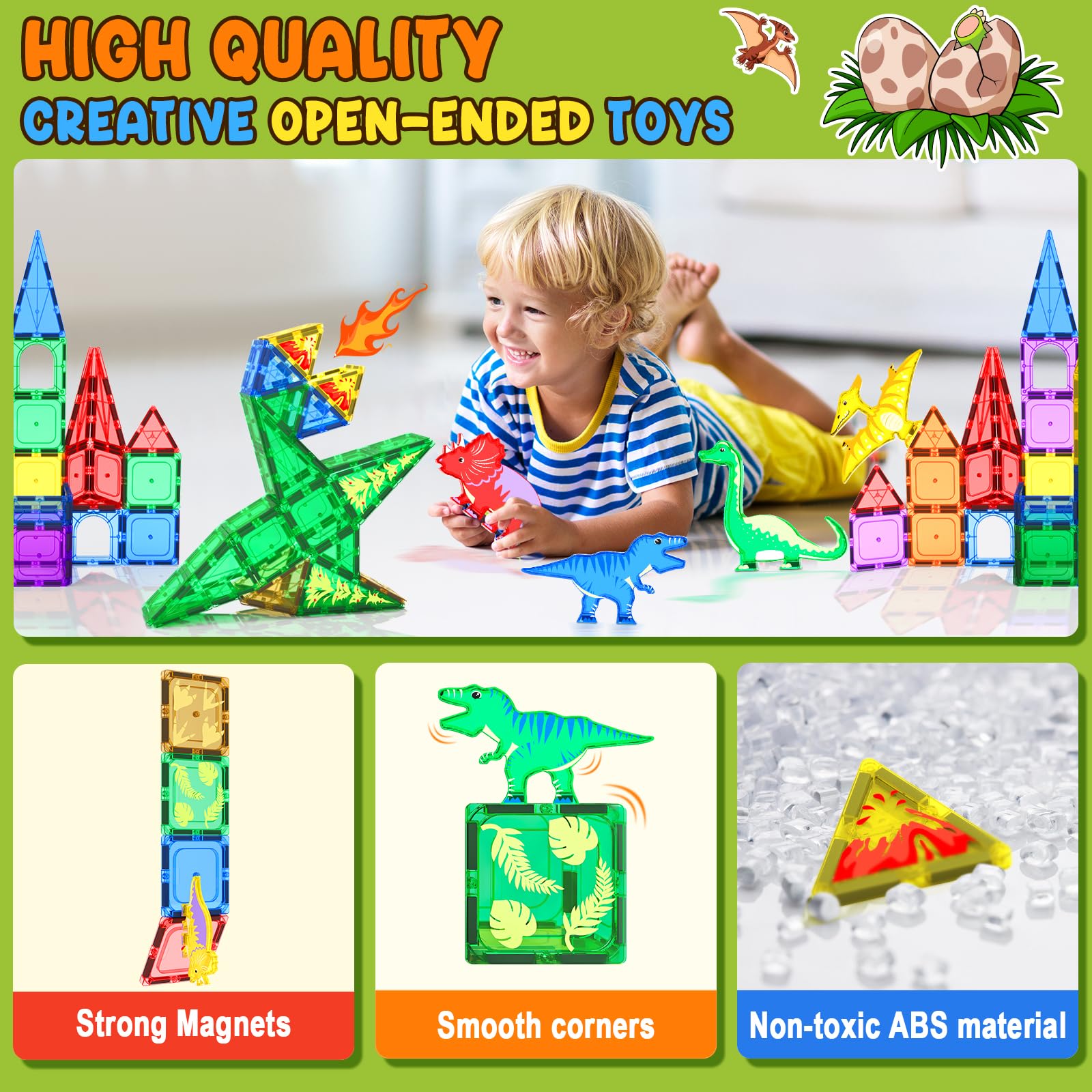 Blocs De Construction Magnétiques Coodoo – Jouet Sensoriel Et Créatif Pour Enfants De 5 à 13 Ans