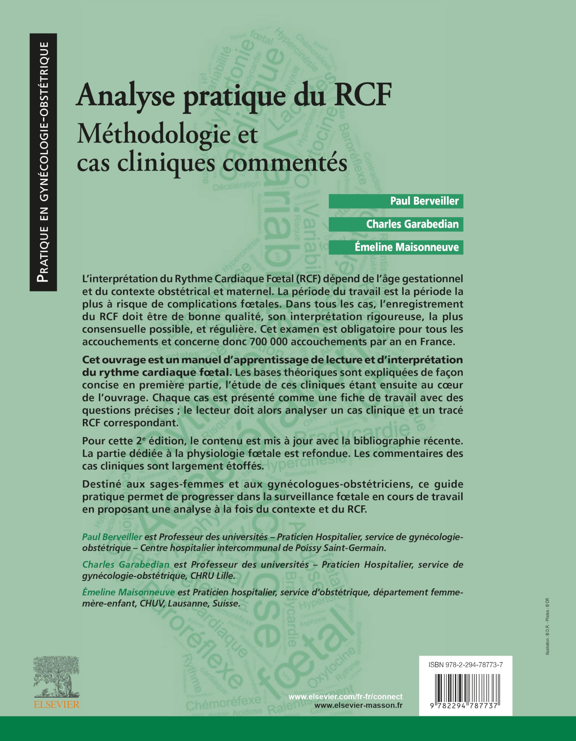 Analyse pratique du RCF : rythme cardiaque foetal: Méthodologie et cas cliniques commentés
