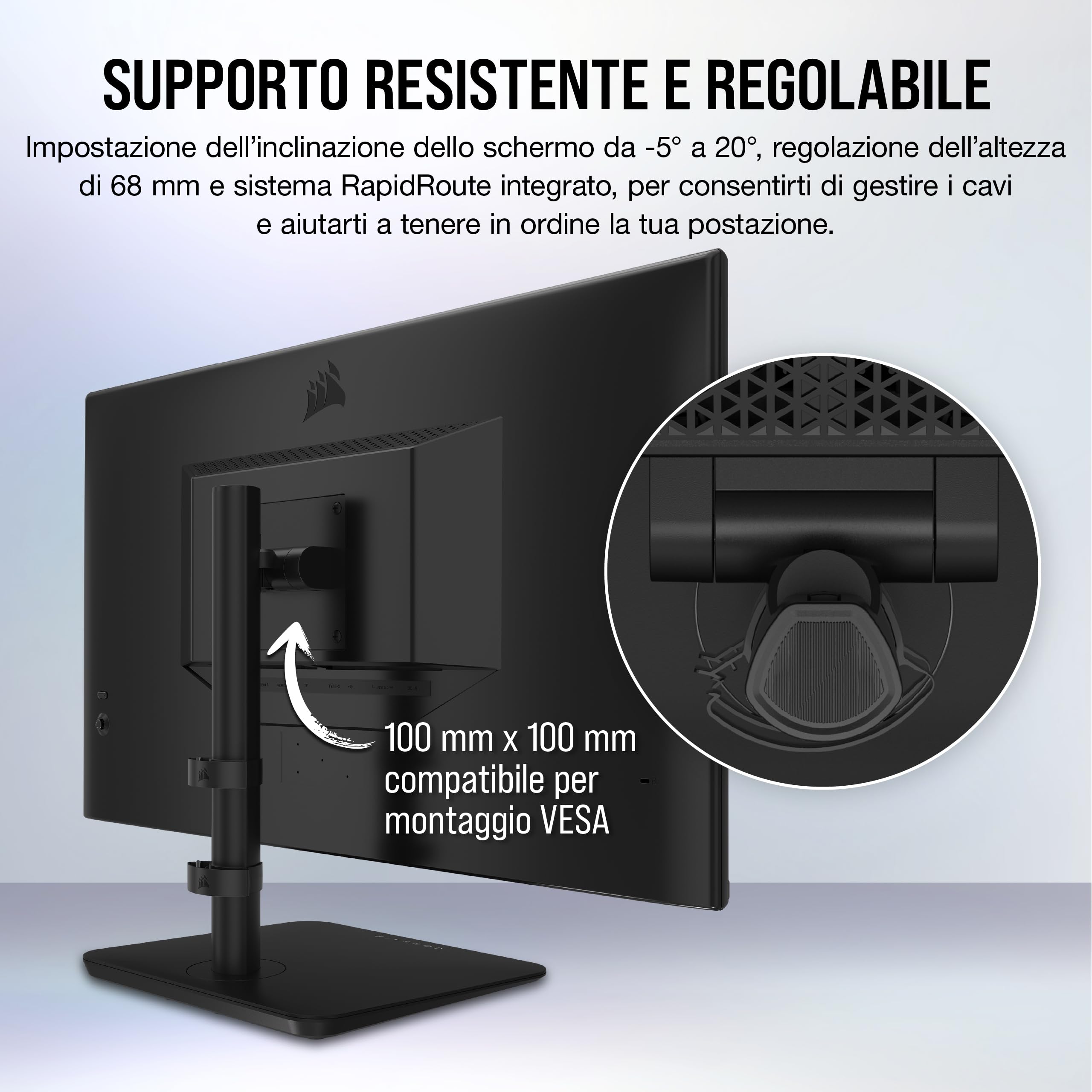 Corsair XENEON 32UHD144-A Monitor da Gioco 4K da 32 Pollici - 144Hz, IPS, 1ms, 3840 x 2160, FreeSync Premium, HDR600, DisplayPort, HDMI, Hub USB-C