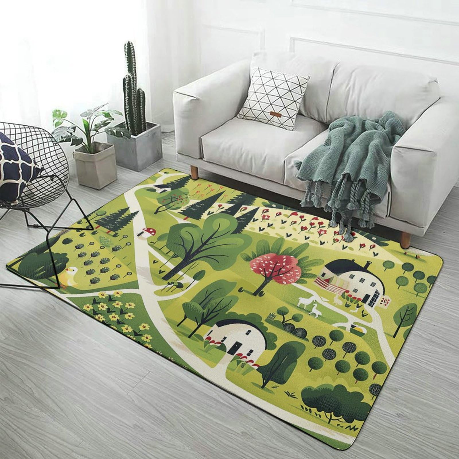 Tapis de sol cuisine et buanderie style ferme rustique chic