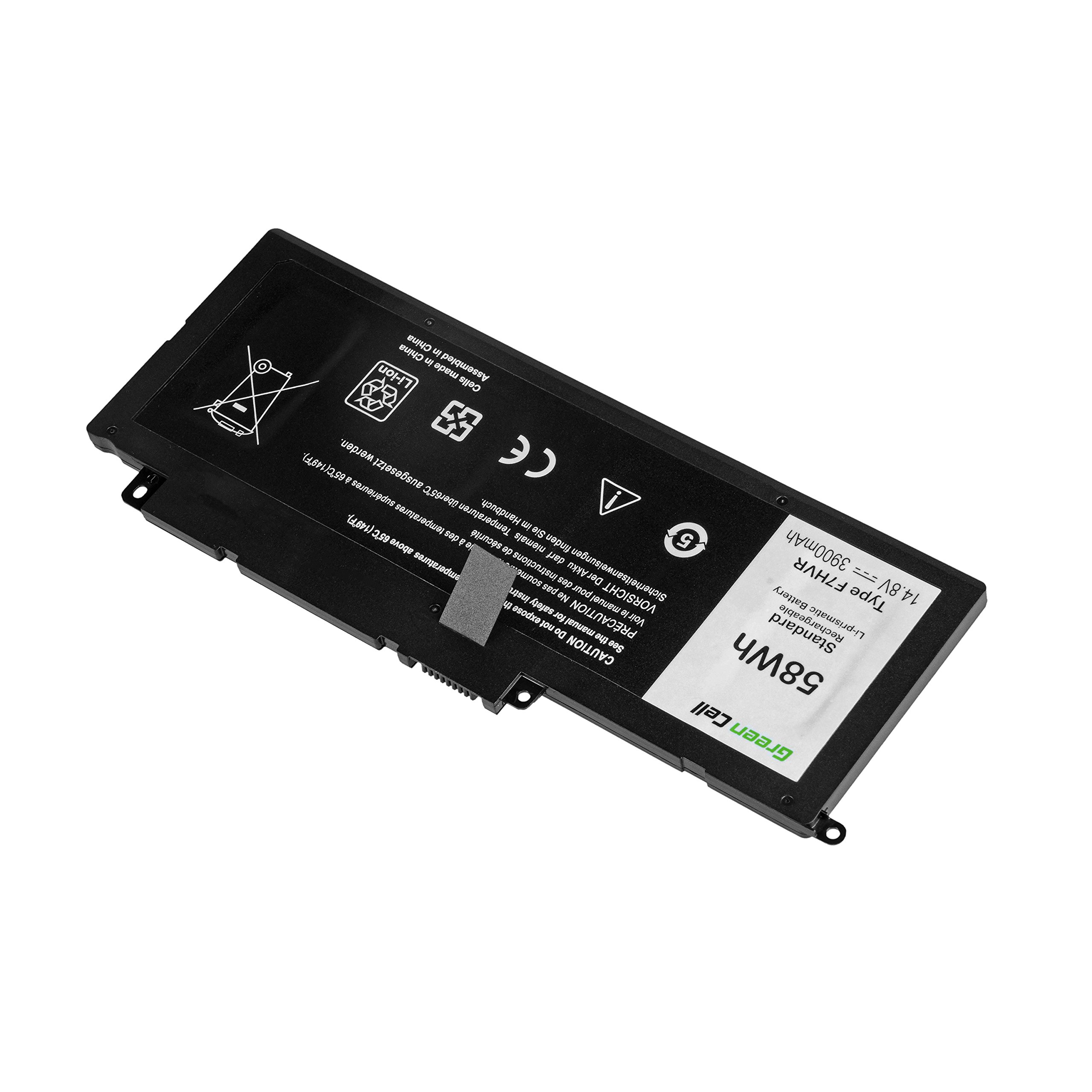 Green Cell Bateria F7HVR G4YJM 62VNH 062VNH do Laptopa Dell Inspiron 7537 7737 7746 P24E P24E001 P24E002 P36F P36F001 (3800 mAh, 14.4-14.8 V, Kolor Czarny)