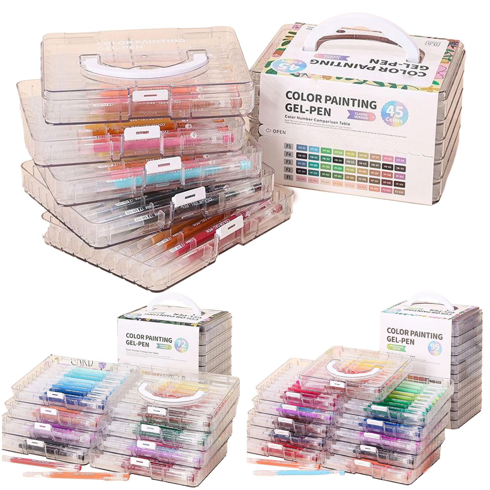 Generisch Gelschreiber Feine Spitze, sanftes Schreiben | Farbige Gelstifte und Malstifte Für Kinder und Erwachsene zum Zeichnen, Scrapbooking, Tagebuchführen, Ausmalen,