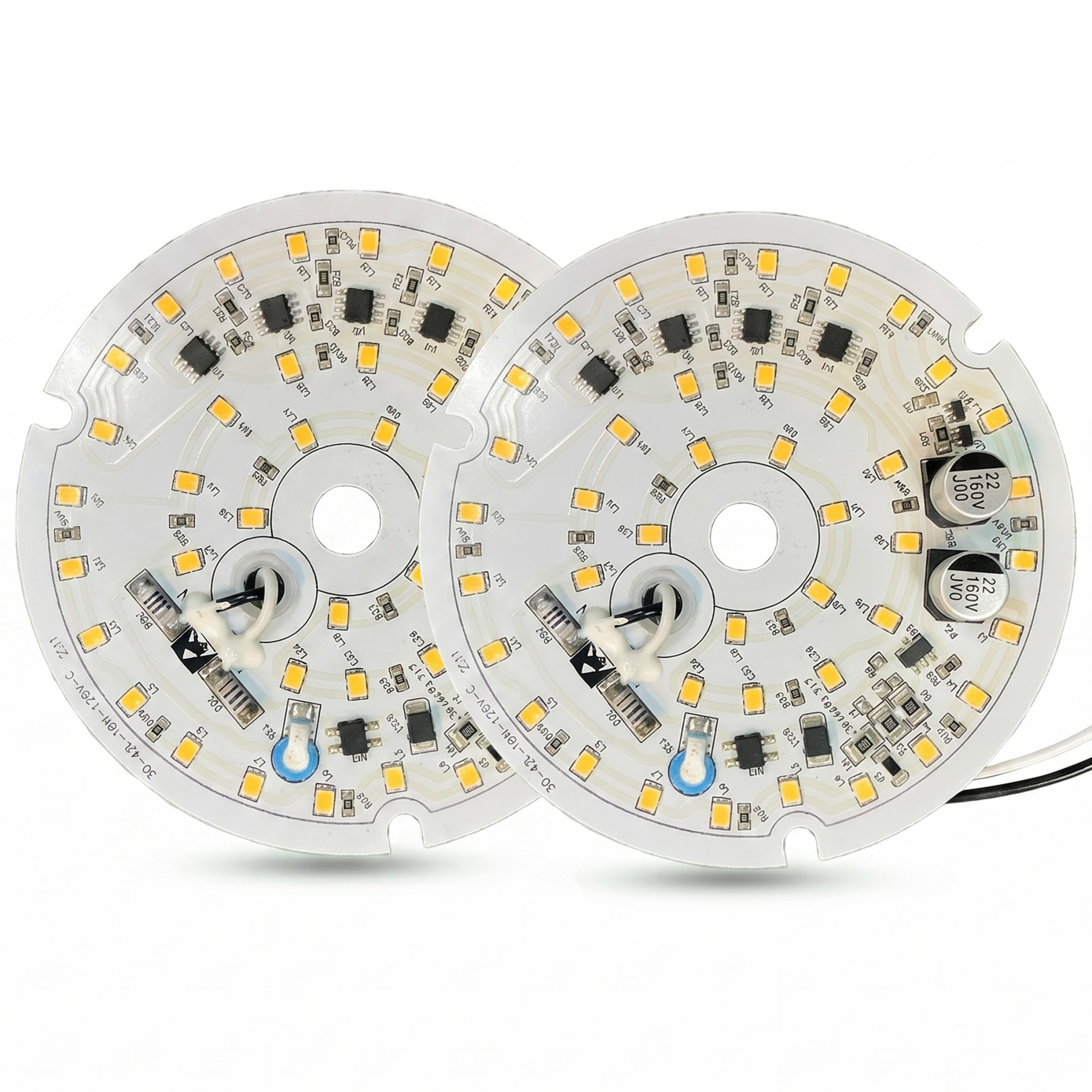Wilafury 2Pcs Ceiling Fan LED Light Replacement, 18W 120V Dimmable Panel LED Fan Lights Retrofit with 6000K, Ceiling Replacement Panel with Clear Cover, Cool White