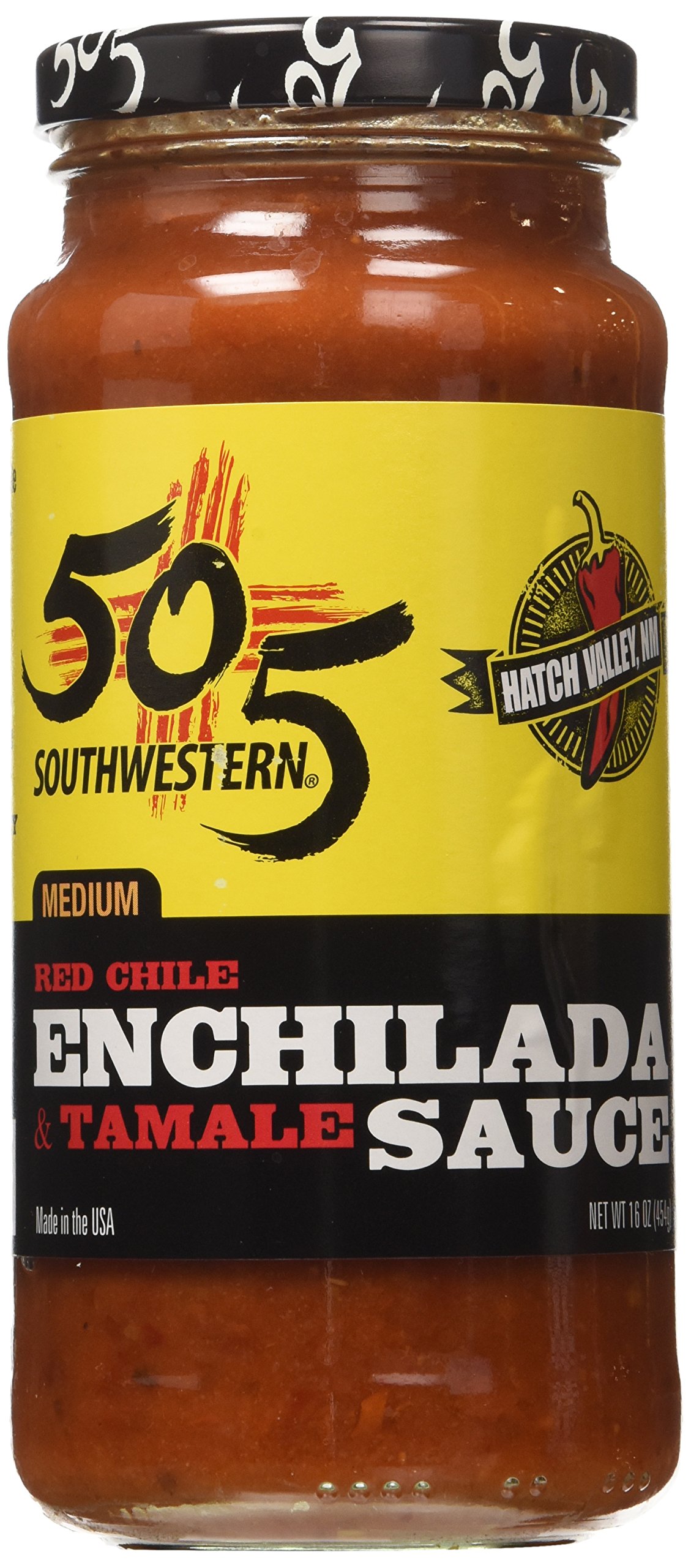 505 Southwestern Hatch Valley Mild Green Chile Sauce 16oz (Pack of 3, Red Chile Enchilada Sauce)