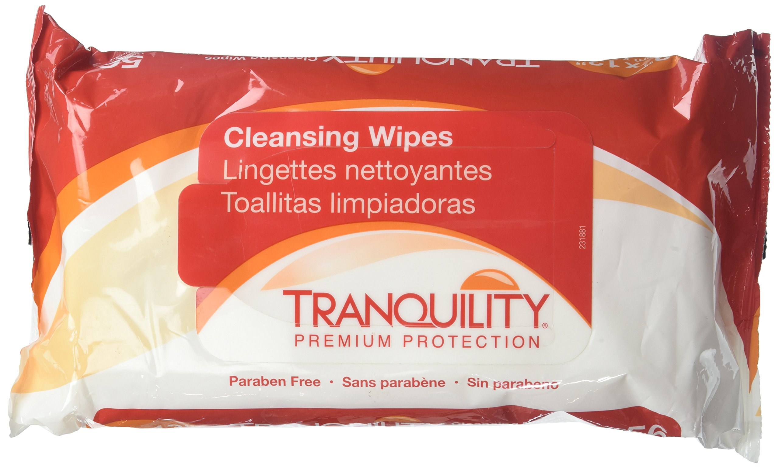 TRANQUILITYCleansing Wipes - 9"x13"- 56 Count.