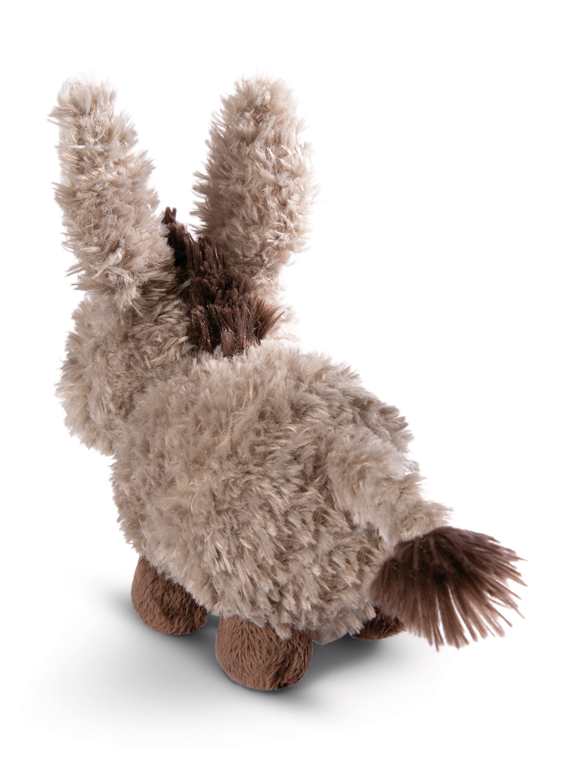 NICI Cuddly Donkey Donkeylee 18cm Grey Standing - Sustainable Plush Toy, Cute Cuddly Gift for Kids & Adults - Image 4