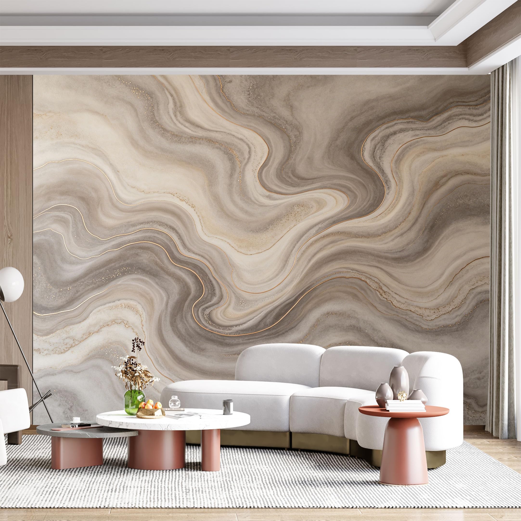 Custom Size Wall Mural Agate Geode Stone Marble Texture Abstract Art Gold Line SelfAdhesive Wall Fabric Removable for Home Office Decor