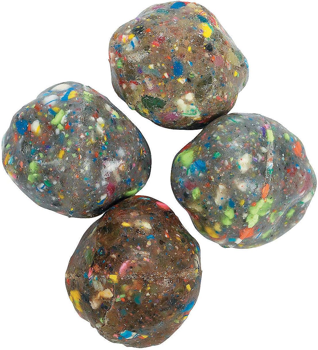 Fun Express Rubber Rock Bouncing Balls - (12 Pieces.) Rubber. 1 1/2" (38mm)
