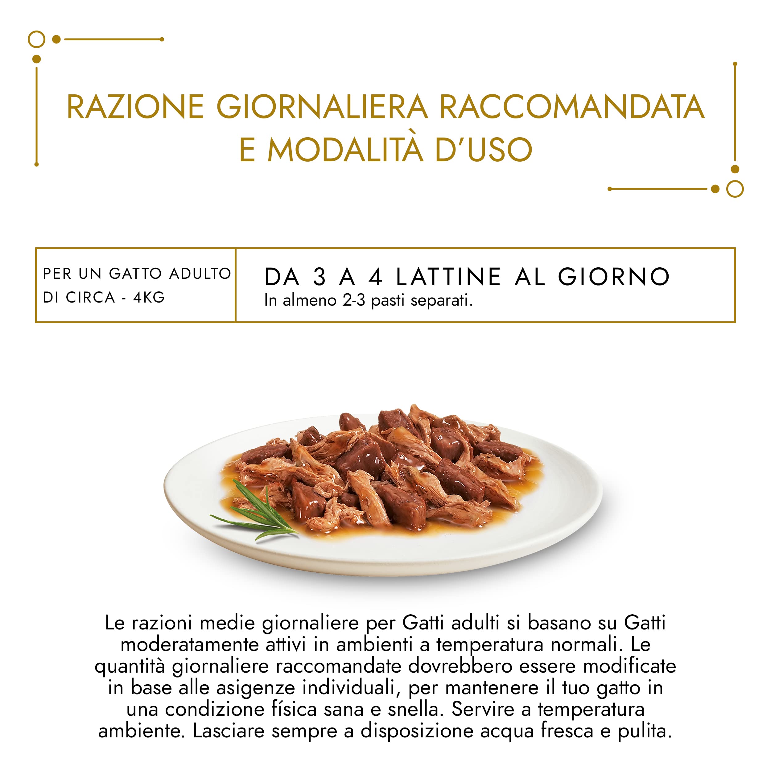 GOURMET Gold Cibo Umido per Gatti Adulti Bocconcini con Manzo e Pollo in Lattine da 85 g Confezione da 24