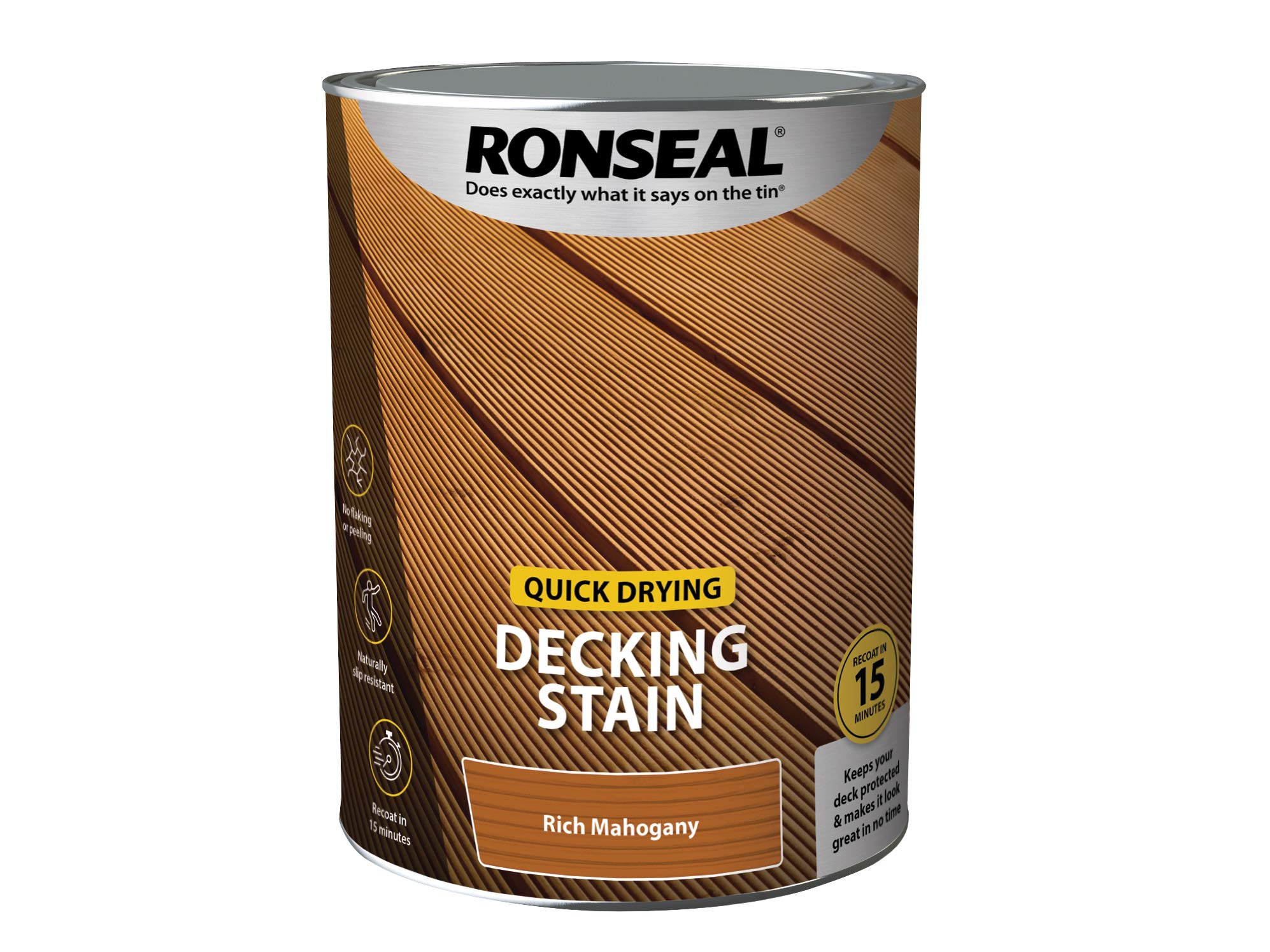 RonsealQ/D DECKING STAIN RICH MAHOGANY 5L,PAINT