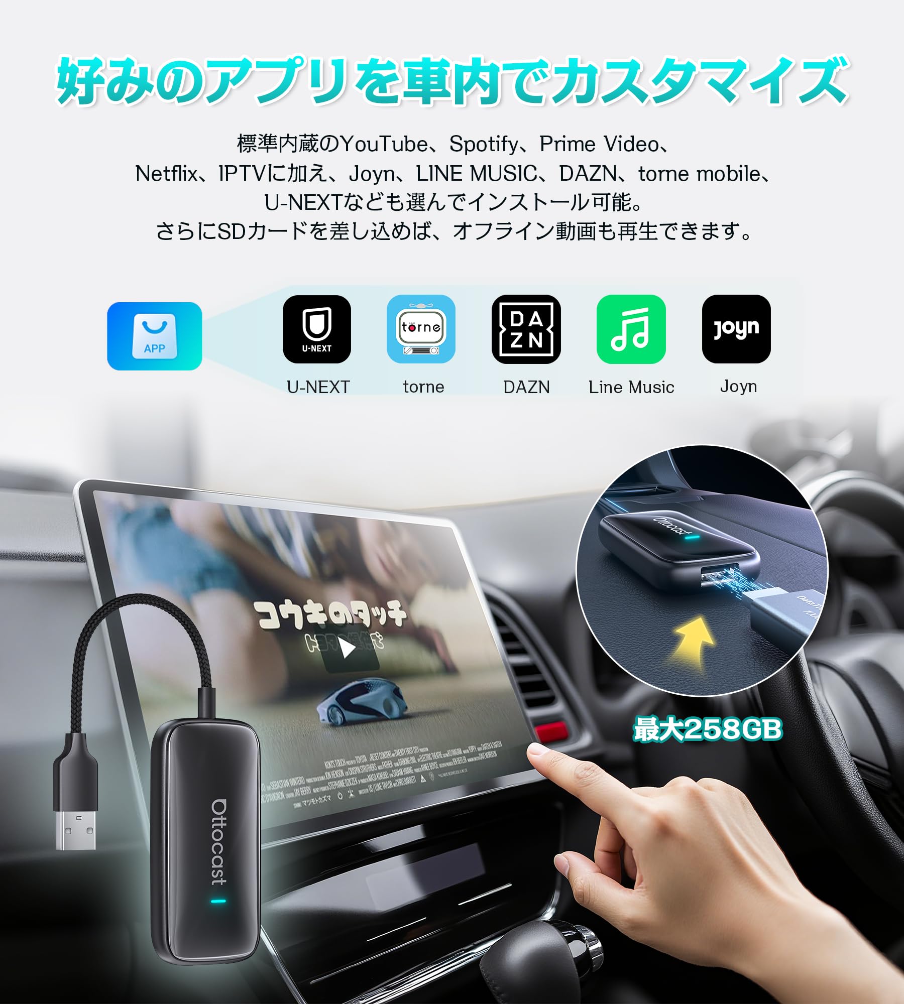 新品❤️Ottocast Play2Video Ultra 2025新型✨ Amazon.co.jp: 【公式】オットキャスト OttoStar OTTOCAST 2025最新