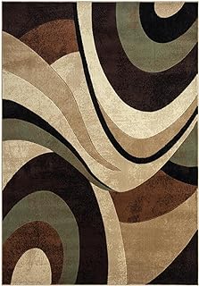 Home Dynamix Tribeca Slade Contemporary Abstract Area Rug, Brown/Green, ...