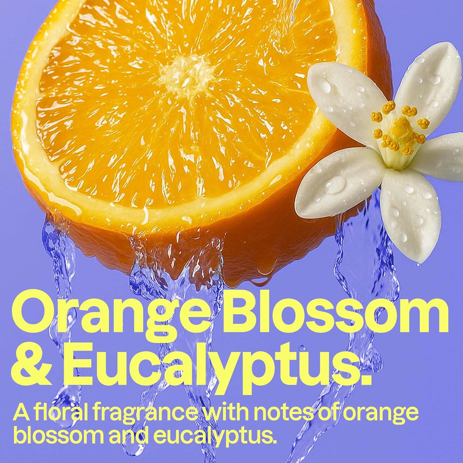 ATTITUDE Body Wash, EWG Verified Shower Gel, Dermatologically Tested, Plant and Mineral-Based, Vegan Personal Care Products, Orange Blossom & Eucalyptus, Bulk Refill, 67.6 Fl Oz