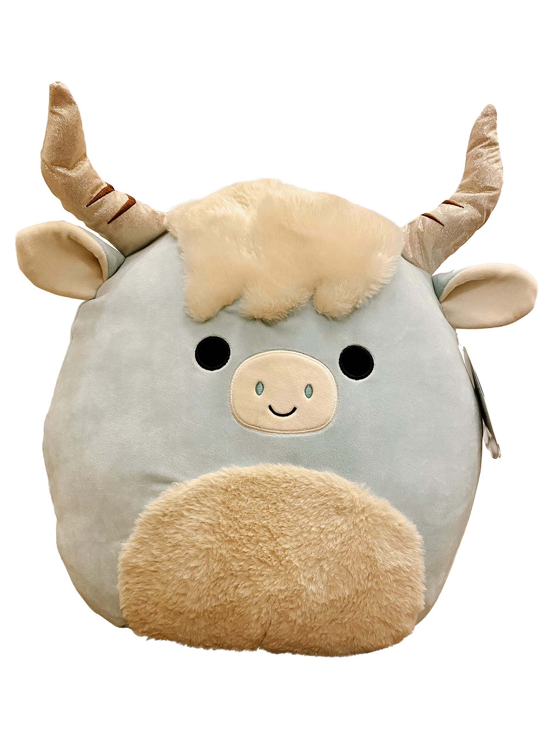 Squishmallows Official Kellytoy Squishy Soft Plush Toy Animals (16 Inch, Armie he Green Bull Ox Cow)