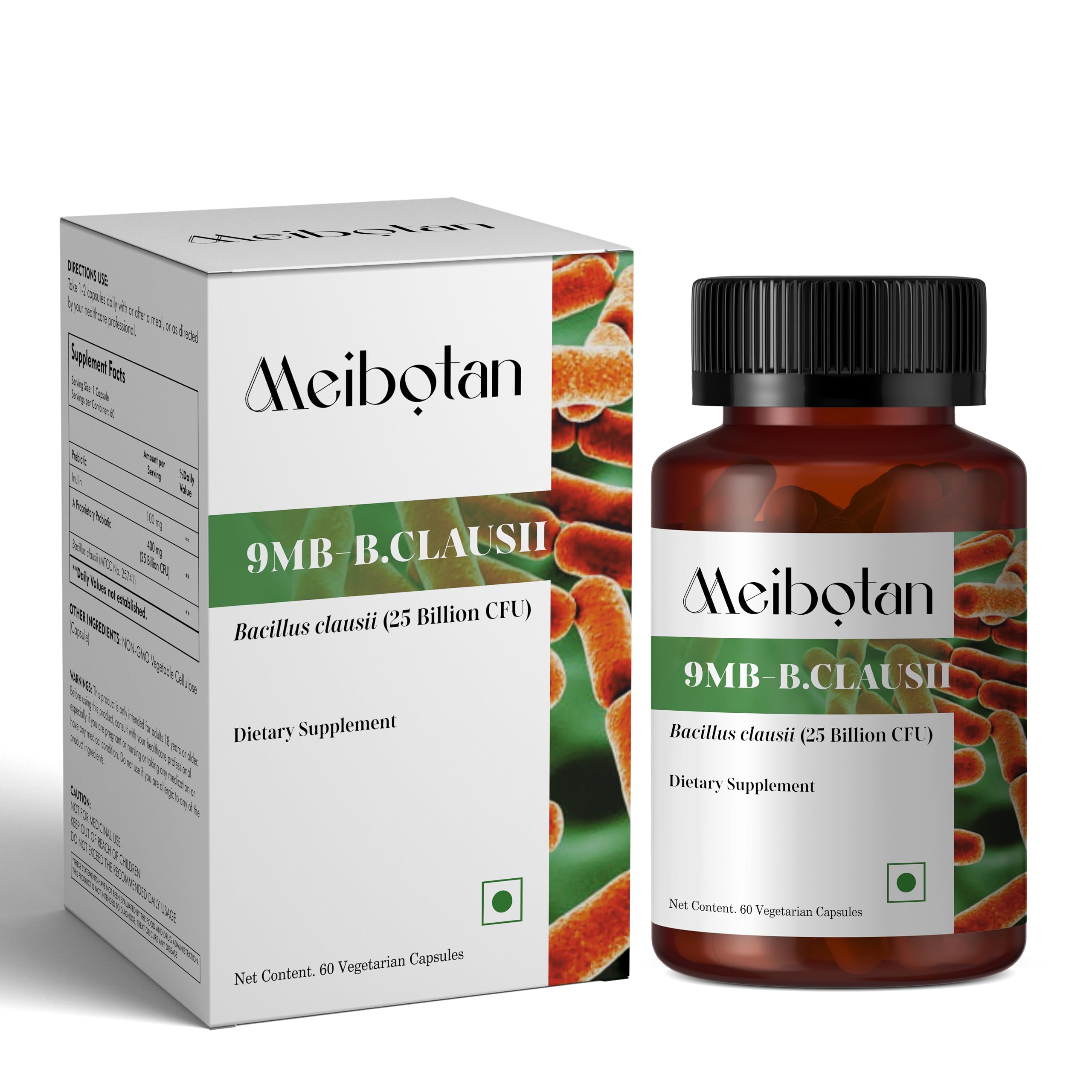 Meibotan Bacillus clausii 25 Billion Enhance immunity | For Both Men & Women- 60 Veg Capsules-picture-31