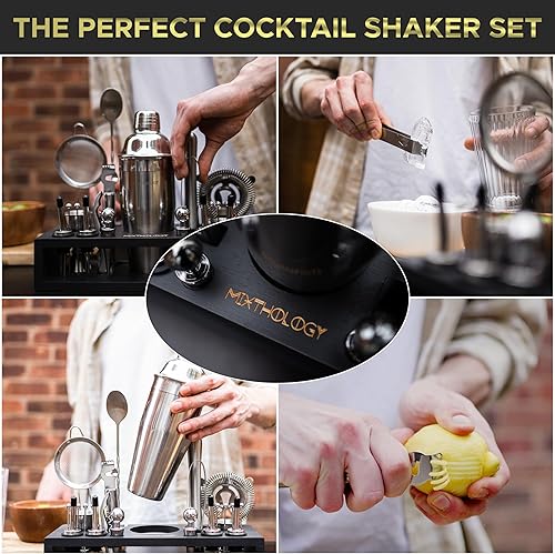 Miniatura 6 de Mixology Bartender kit  Juego de barman profesional de 31 piezas por Mixthology - herramientas de bar, accesorios y juegos de barra para el hogar