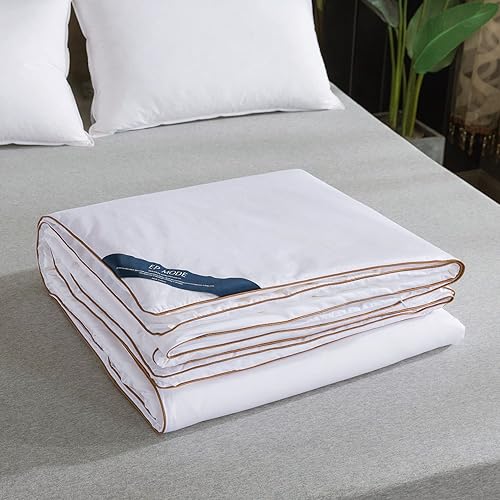 Miniatura 2 de EP Mode Edredón 100% seda de morera con exquisitos ribetes de satén (otoñoinvierno, tamaño matrimonial de 76 x 87 pulgadas)