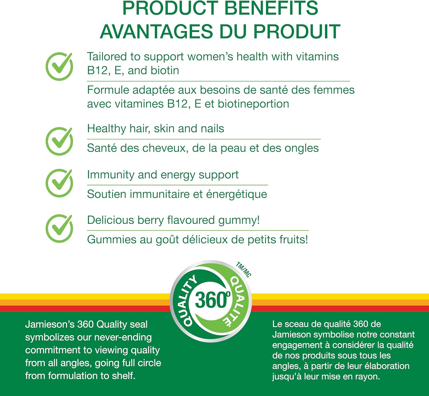 Jamieson Multivitamin Gummies for Women, 130 Gummies