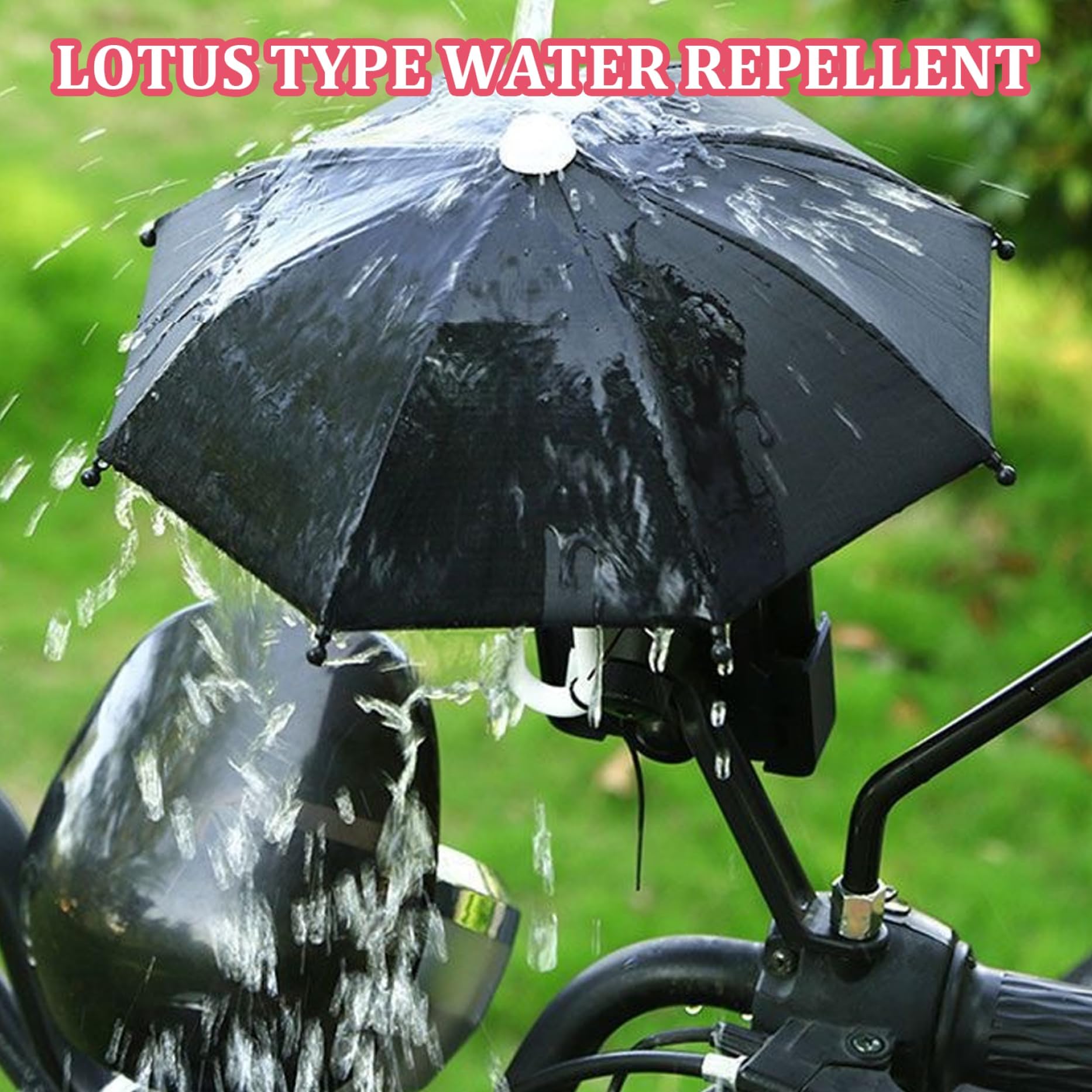 Parapluie pour Téléphone Portable avec 3 Ventouses - Support Ombrelle de Protection Solaire pour Extérieur
