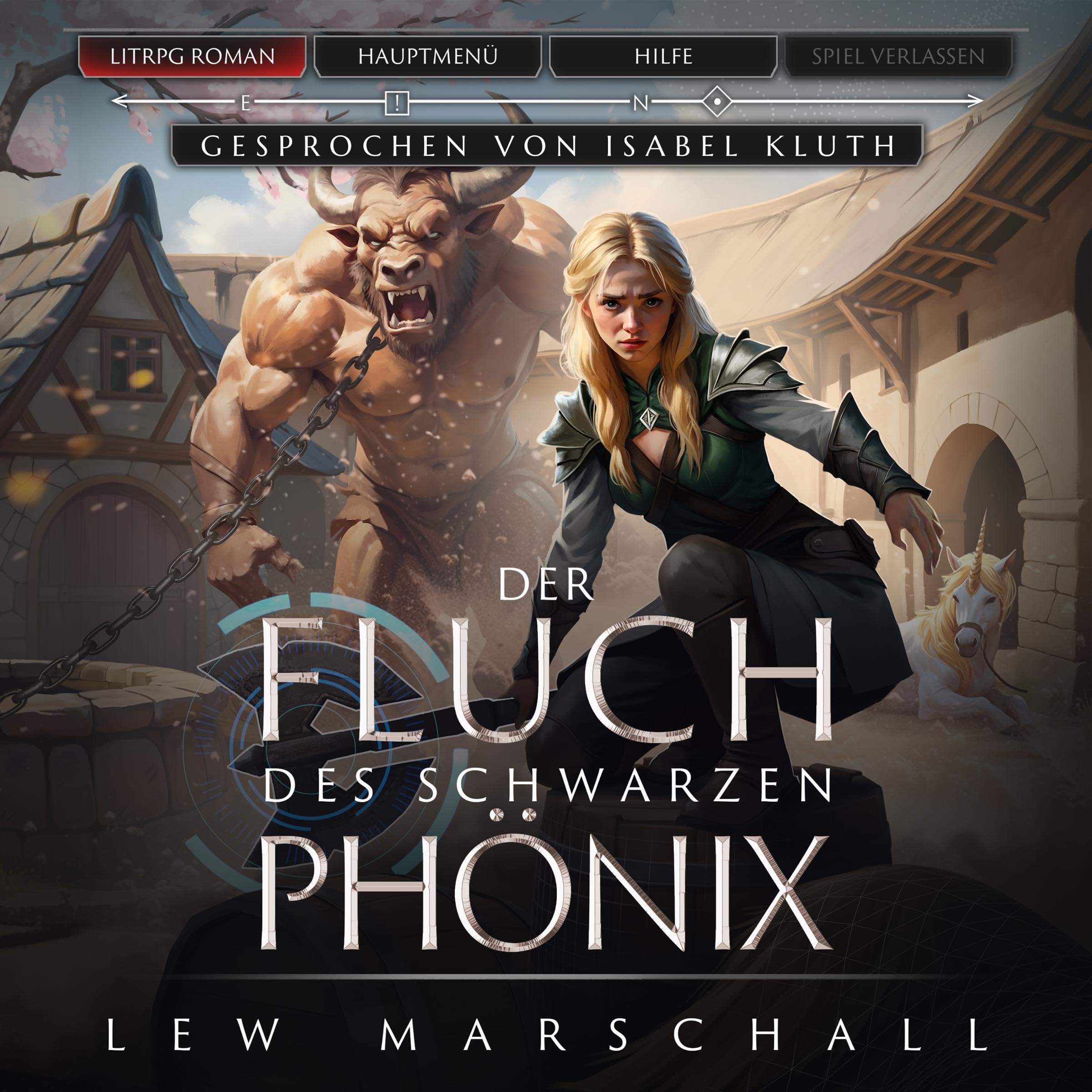 Cover art for Der Fluch des schwarzen Phönix. Ein Fantasy-LitRPG-Roman