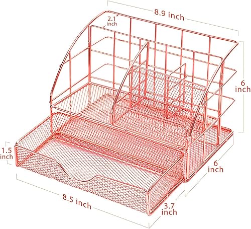 Miniatura 2 de Organizadores de escritorio y accesorios de oficina, juego de 14 piezas con grapadora acrílica, soporte para cinta, removedor de grapas, tijera,