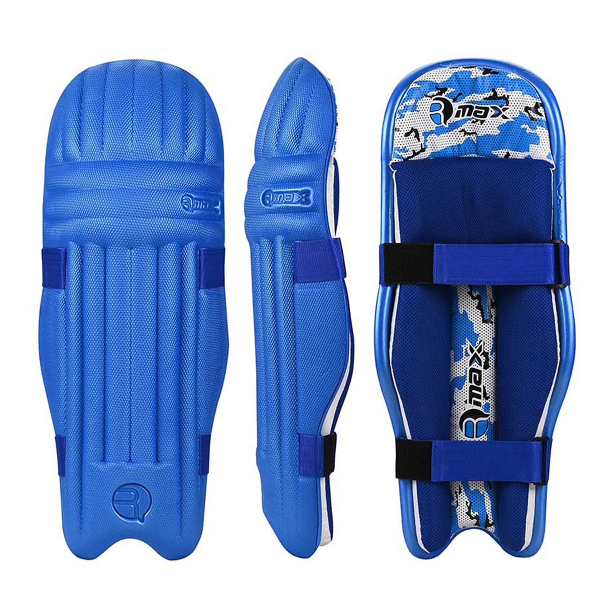 RMAX Royal Blue Cricket Batting Legguard Pad Full Size