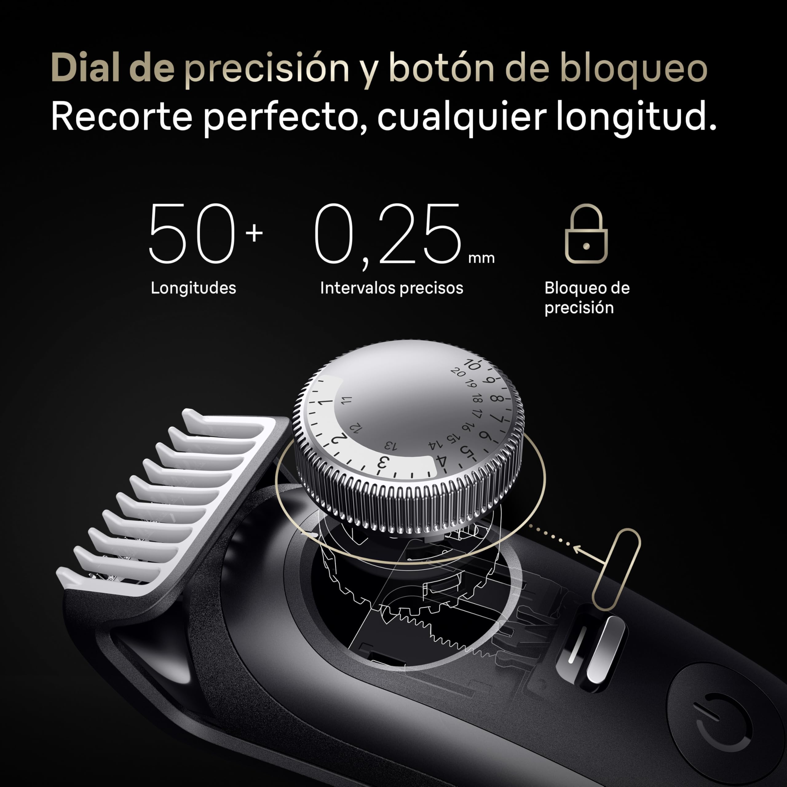 Braun Recortadora de Barba Series 9 BT9565, Titanio - Barbero Recargable Resistente al Agua, +14 Accesorios para Barba, 180 Min de Autonomía, 52 Longitudes, Lámina Ultra Afilada