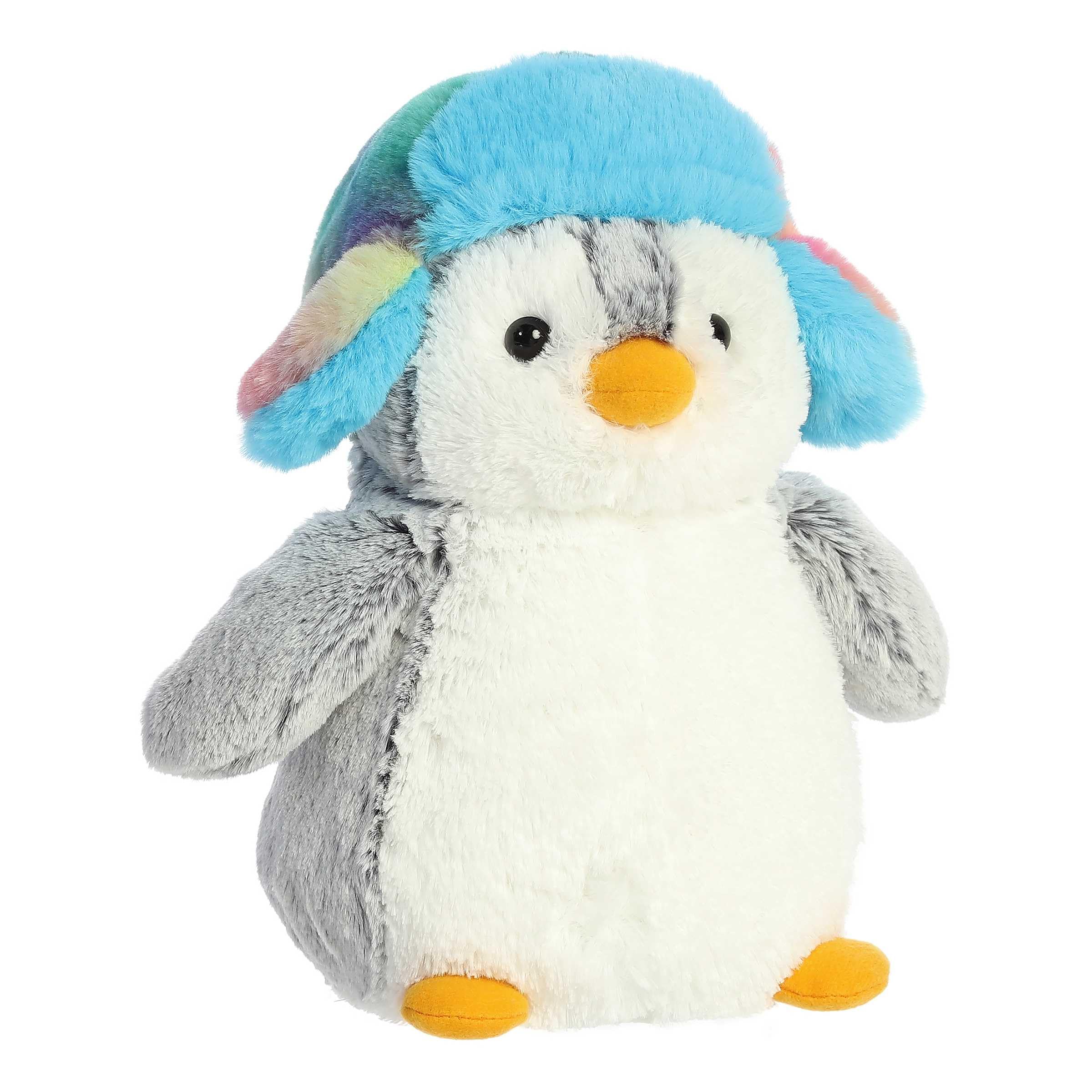 Amazon.com: Aurora Festive Pompom Penguin Pom Pom Rainbow Trapper