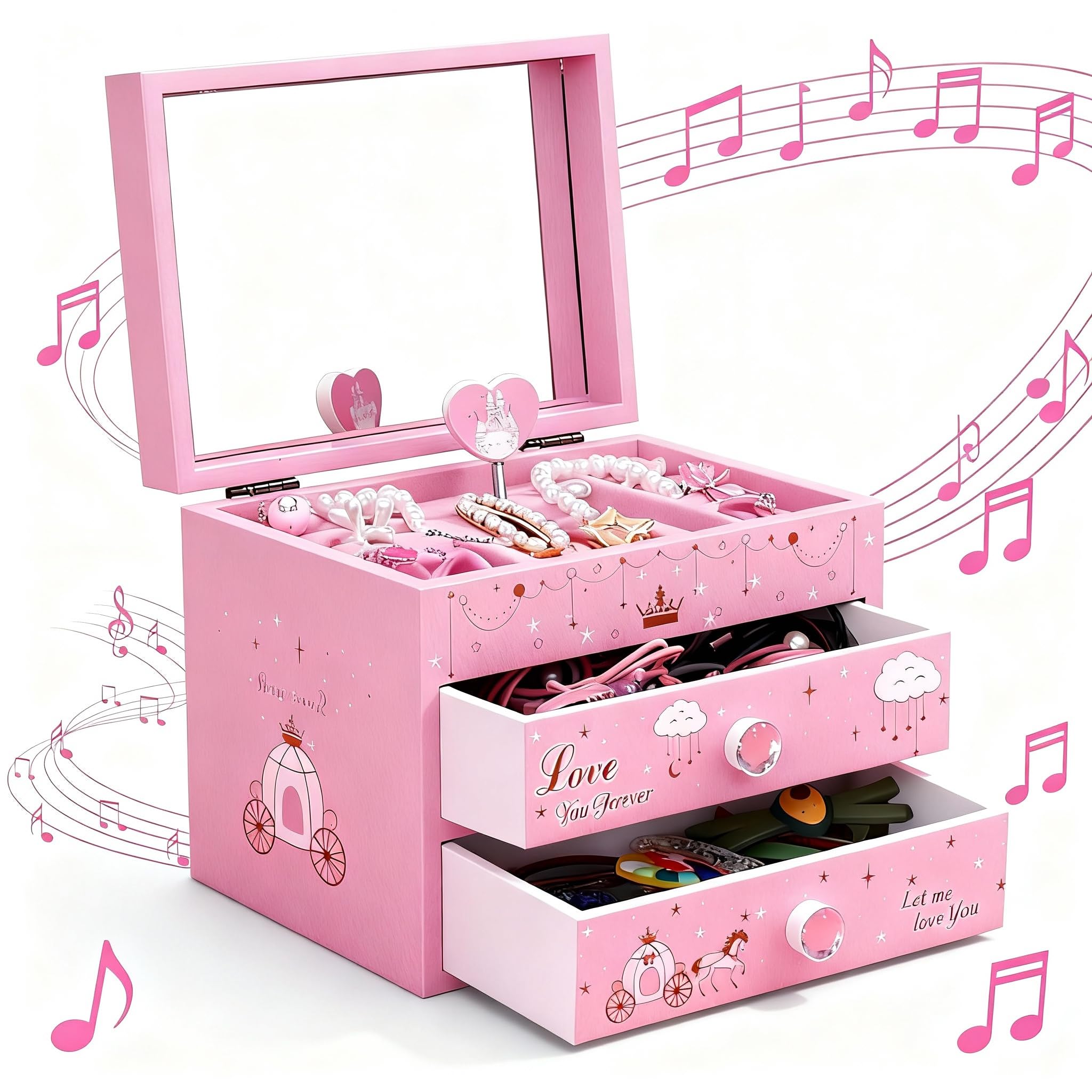 Amazon.com: Musical Jewelry Box Jewelry Organizer Box for Women