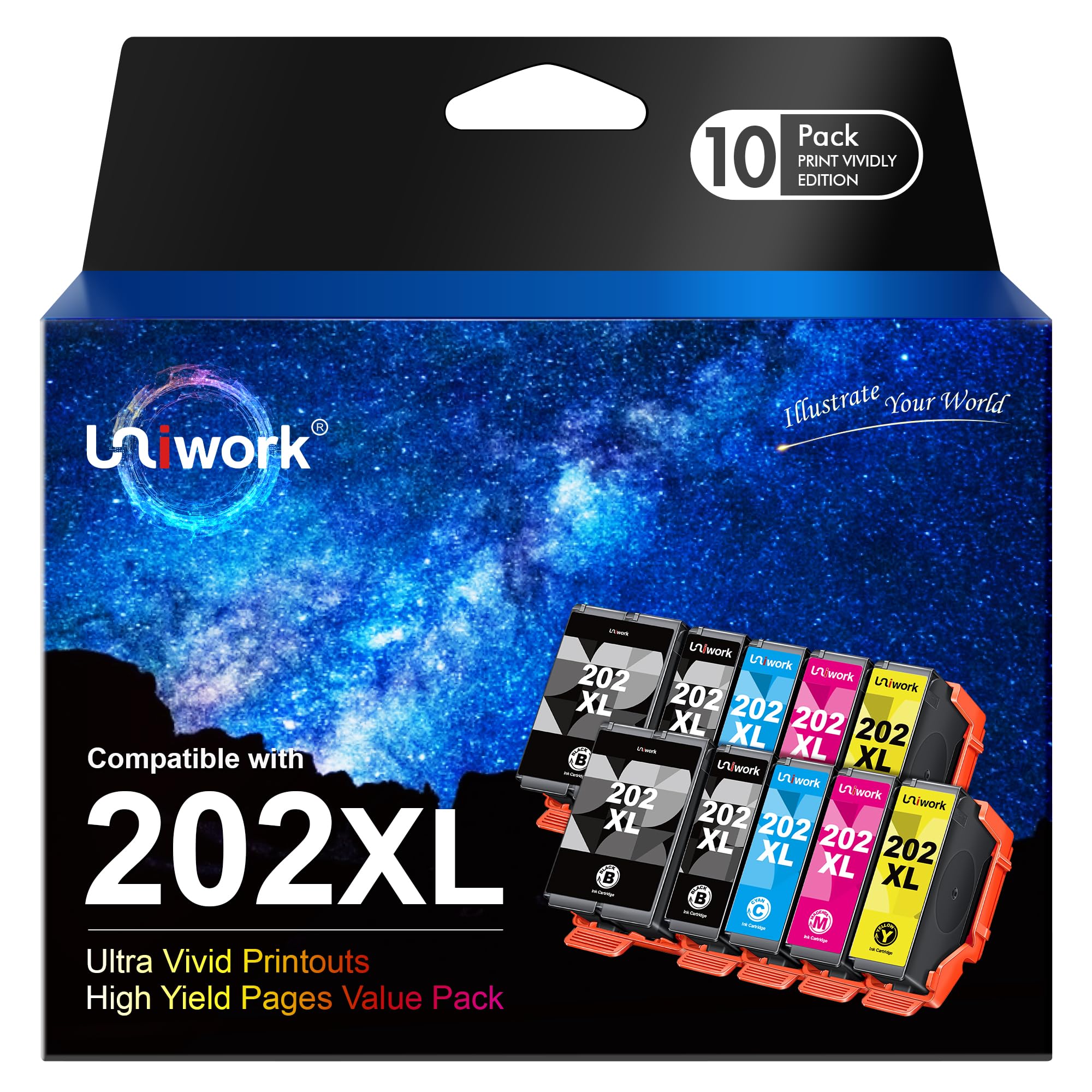 Uniwork 550 551 XL Multipack Patronen Kompatibel für Canon PGI-550 PGBK CLI-551 XL Druckerpatronen für Canon Pixma MX925 IP7250 MG5650 MX725 MX920 MG5550 IP7200 MG6650 MG6450 IX6850 MG5450 (20er-Pack)