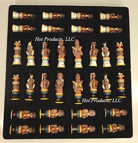 Miniatura 5 de Aborígenes australianos tribales hombres de ajedrez conjunto aborigen NO Junta - NO Board