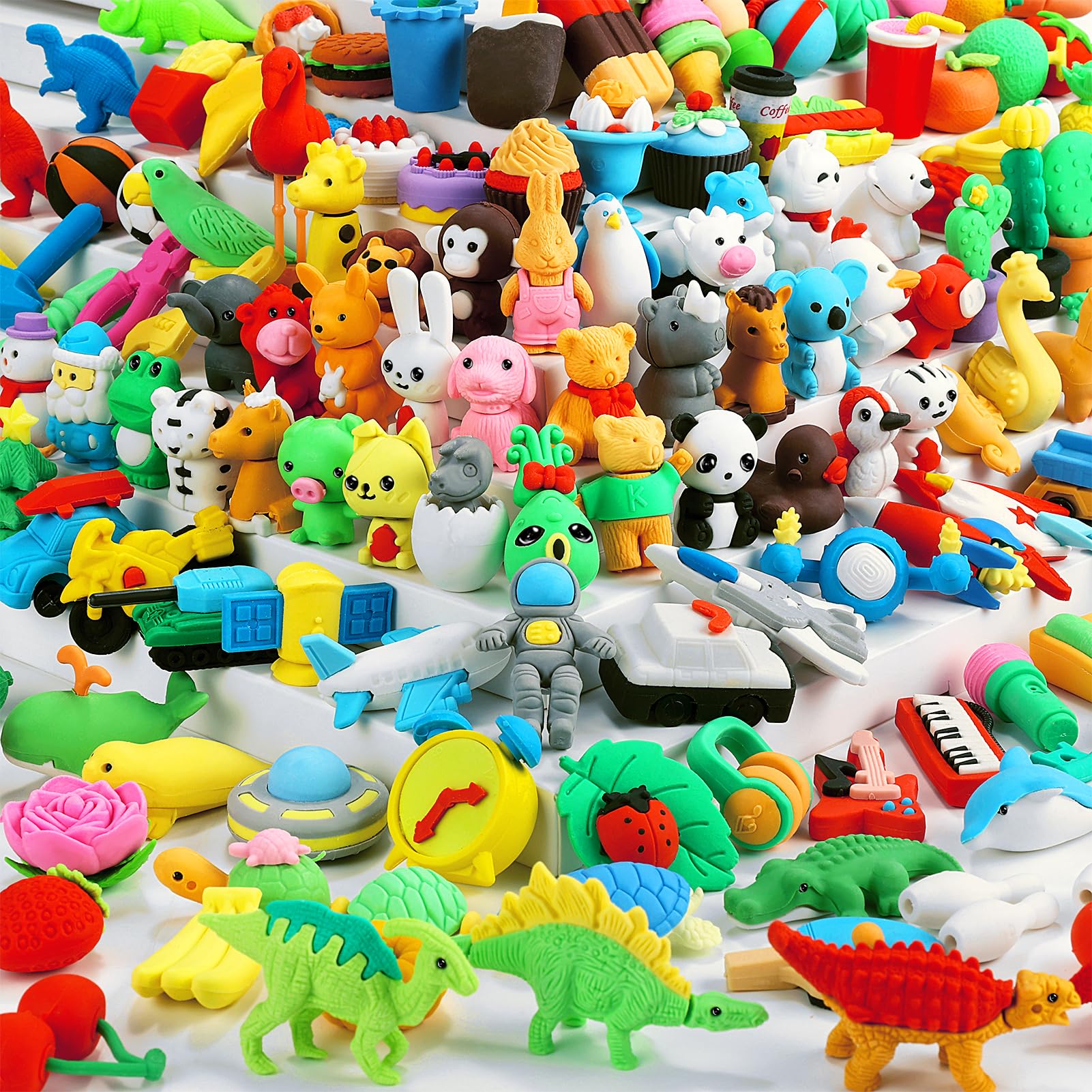 Amazon.com: URSKYTOUS 150Pcs Animal Erasers Kids Desk Pets Pencil