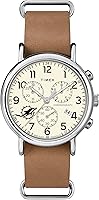 Vista 13 de NFL Weekender Chrono - Correa de piel de cuarzo para hombre (1.575 in)