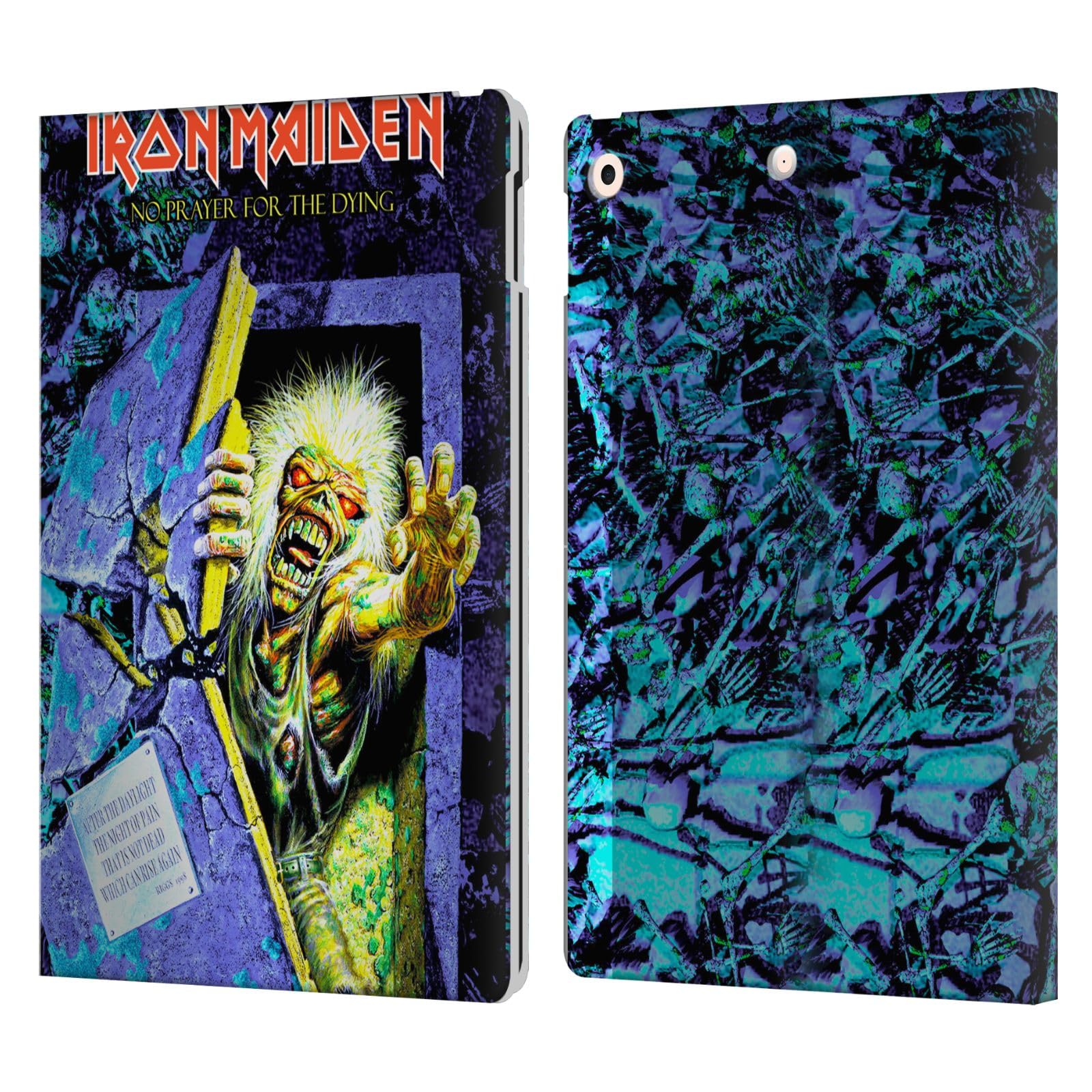 Couverture iPad 10.2 cuir Iron Maiden compatible tablette Apple - 7