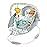 Bright Starts Comfy Baby Bouncer Soothing Vibrations Infant Seat - Taggies, Music, Removable -Toy Bar, 0-6 Months Up to 20 lbs (Whimsical Wild)