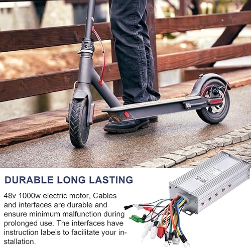 Miniatura 3 de Alomejor 36V/48V 1000W Controlador de motor eléctrico Hub Motor Hall Sensor Controlador para E