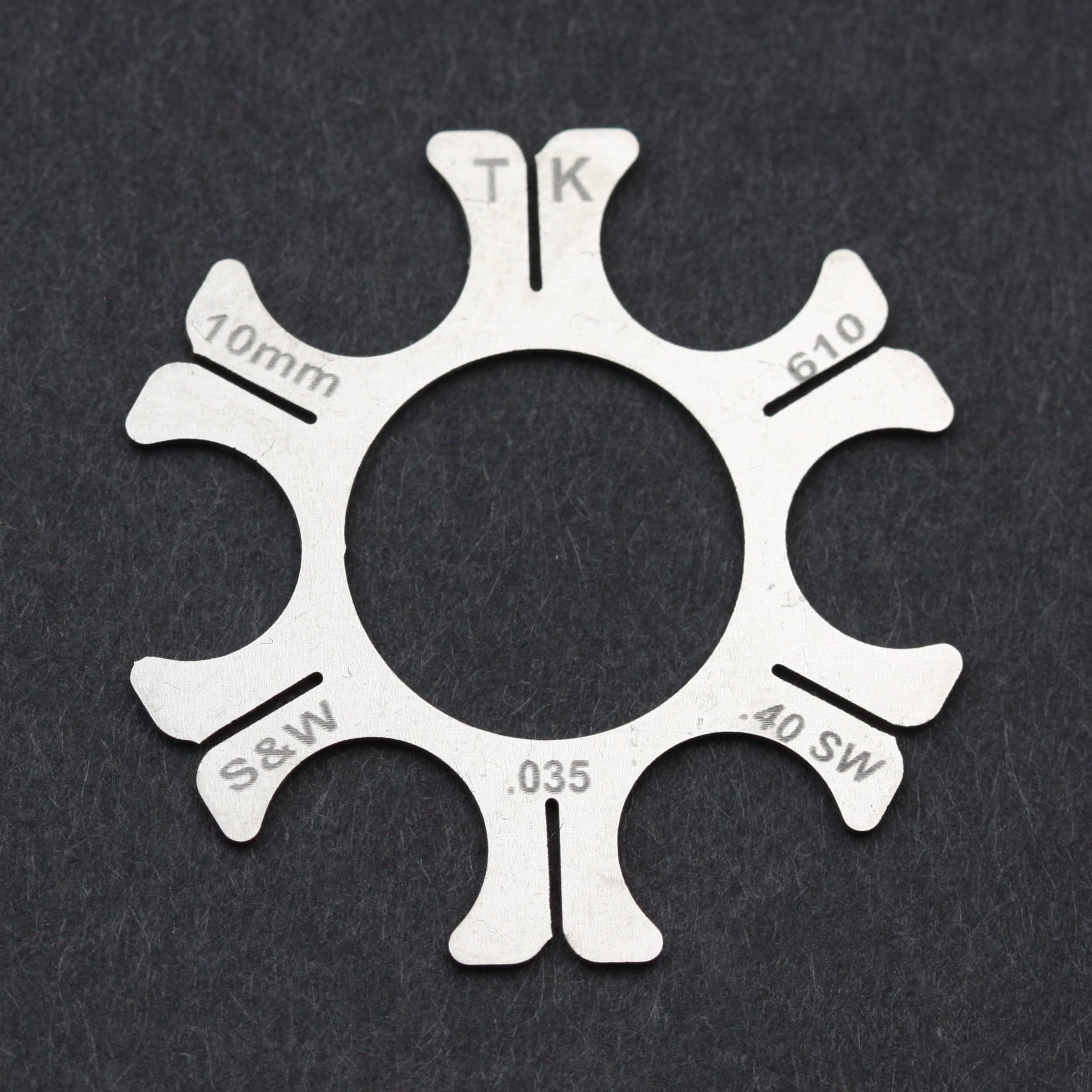 TK Custom 10 Moon Clips - Premium Moon Clip for S&W Model 610 10mm/.40 Revolver | Speedy Stainless Steel Moon Clips for Easy Loading and Unloading | Made in USA