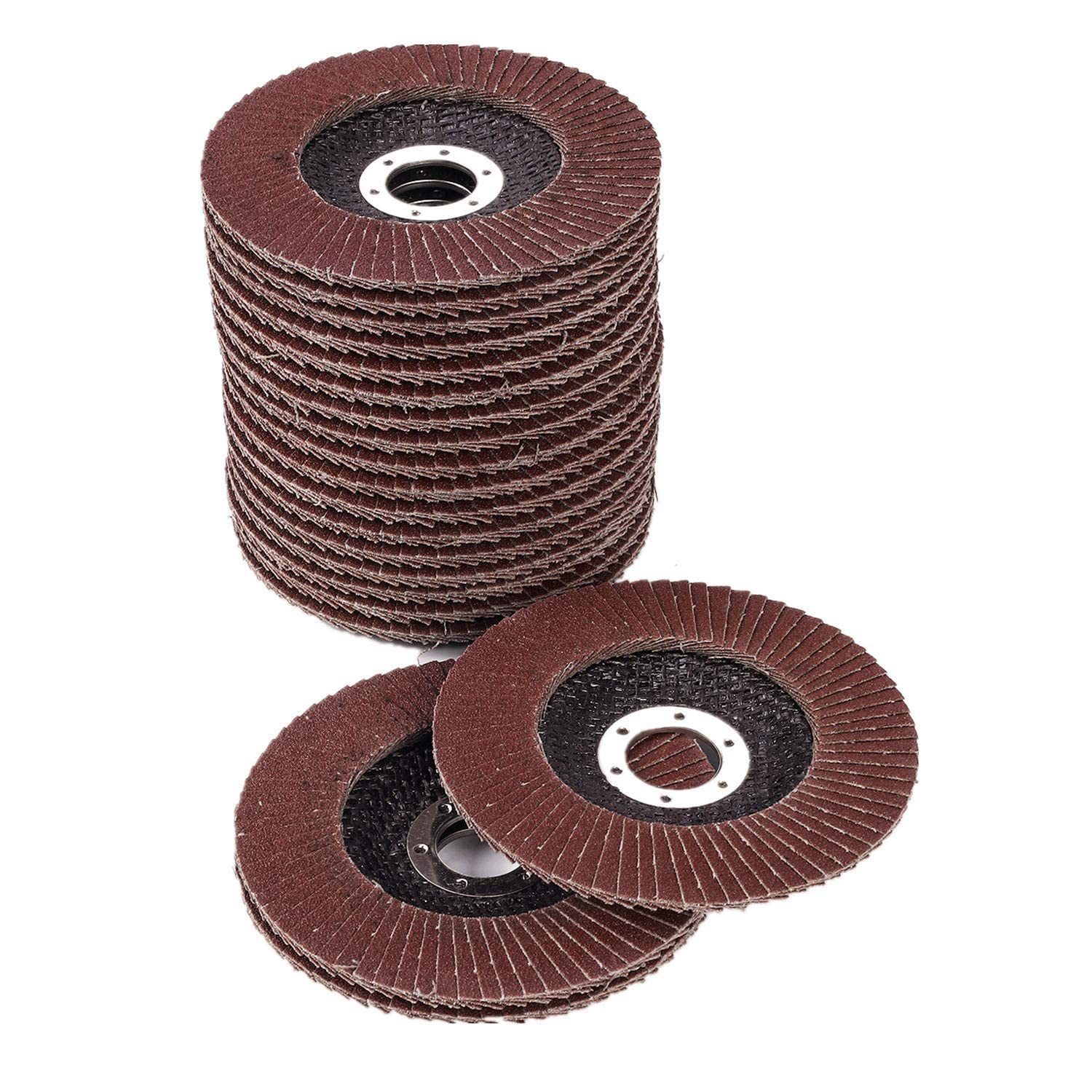 Flap Discs Roue 115 mm ponçage régulier et ébarbage net avec grain 80 - 8