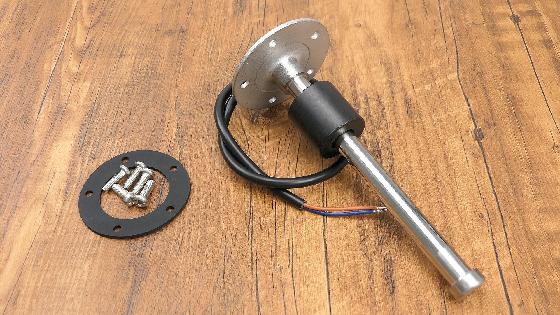 Image of 0-90ohm Boat Fuel Tank Sending Unit, 6.5 inch(165mm) Waterproof Fuel Sender Unit, Stainless Steel Water Gas Fuel Level Sensor for Boat Marine Car RV Truck Vehicle, for 6.8 inch-7.4 inch(175-190mm) Fuel Tank