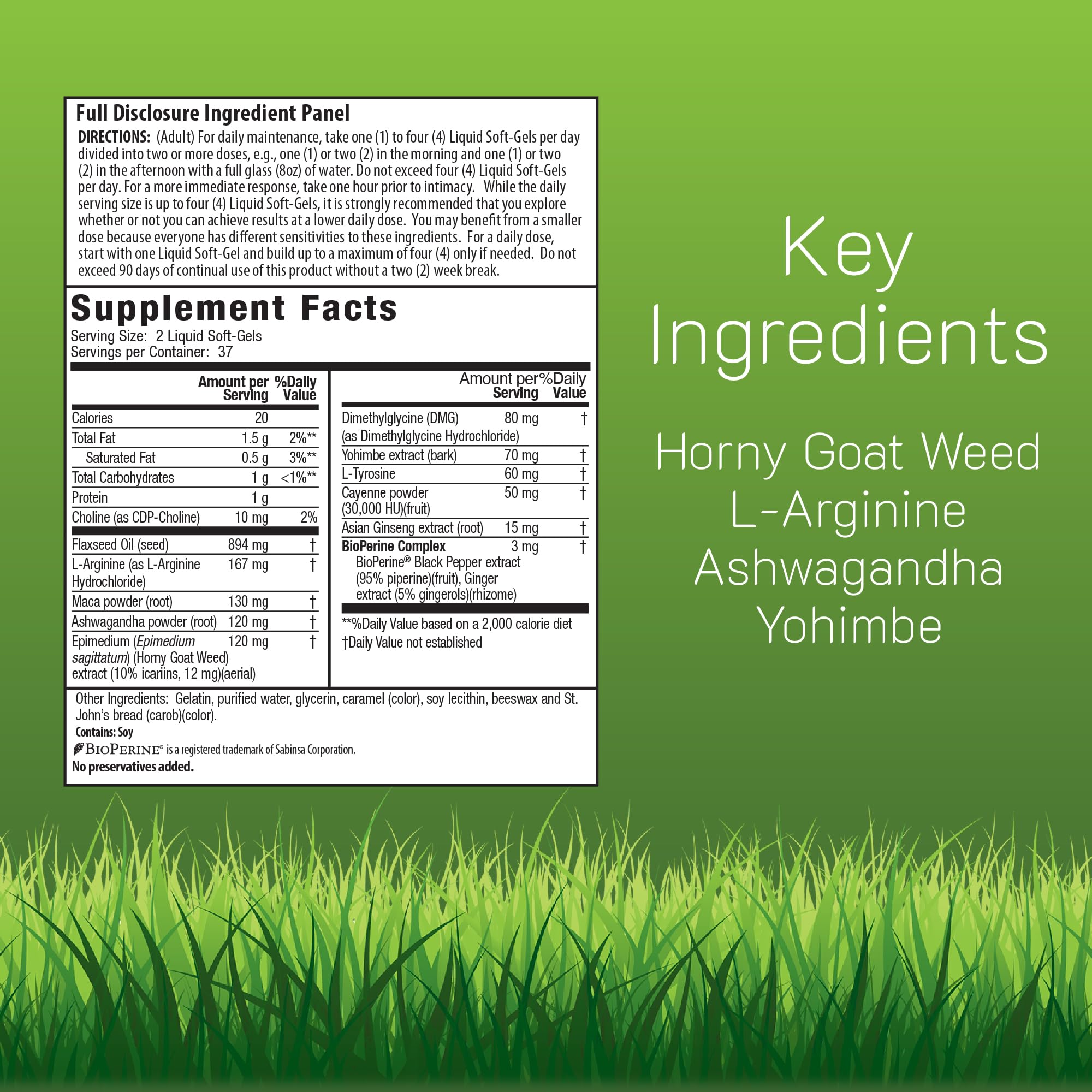 Amazon.com: Irwin Naturals L-Arginine + Horny Goat Weed 75 Sgels
